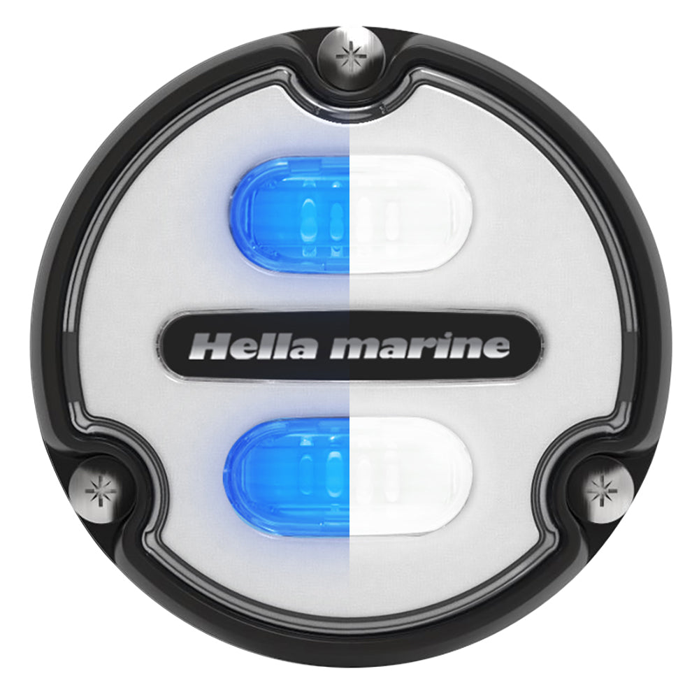 Hella Marine Apelo A1 Blue White Underwater Light - 1800 Lumens - Black Housing - White Lens,WBAUVB0BPJXTXGM