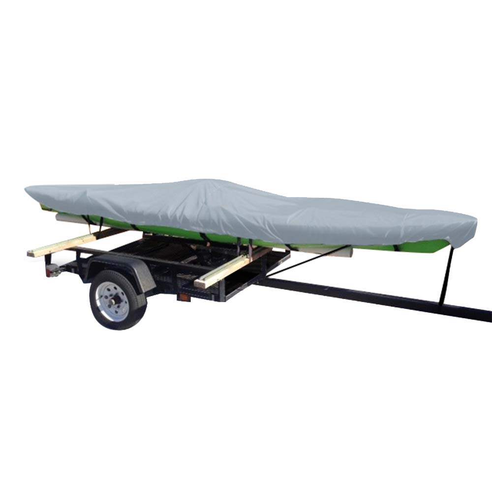 Carver Poly-Flex Ii Styled-To-Fit Cover F/12.5&#39; Fishing Kayaks Trailerable - Grey,WBAUVA001346331