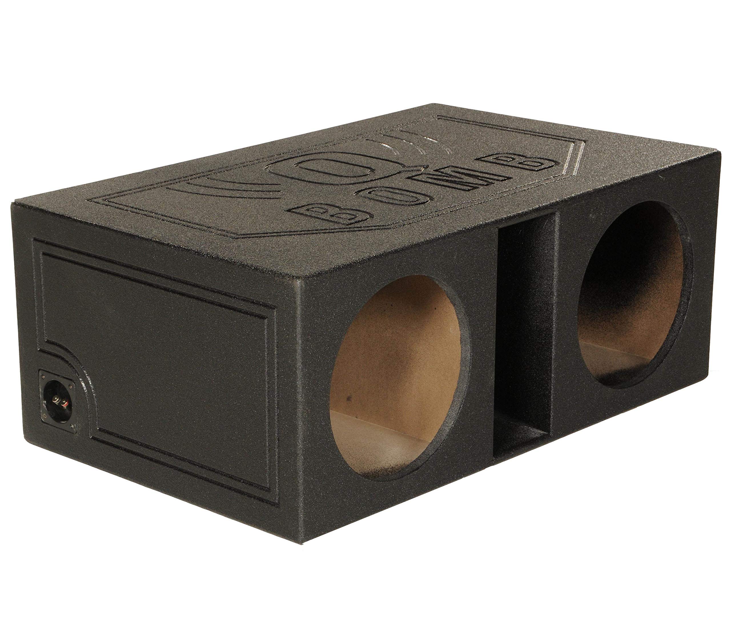 Qpower 12 Inch Dual Vented Subwoofer Box, Ported Sub Enclosure System, Black  Car Audio And Sound Systems Accessories For Subwo