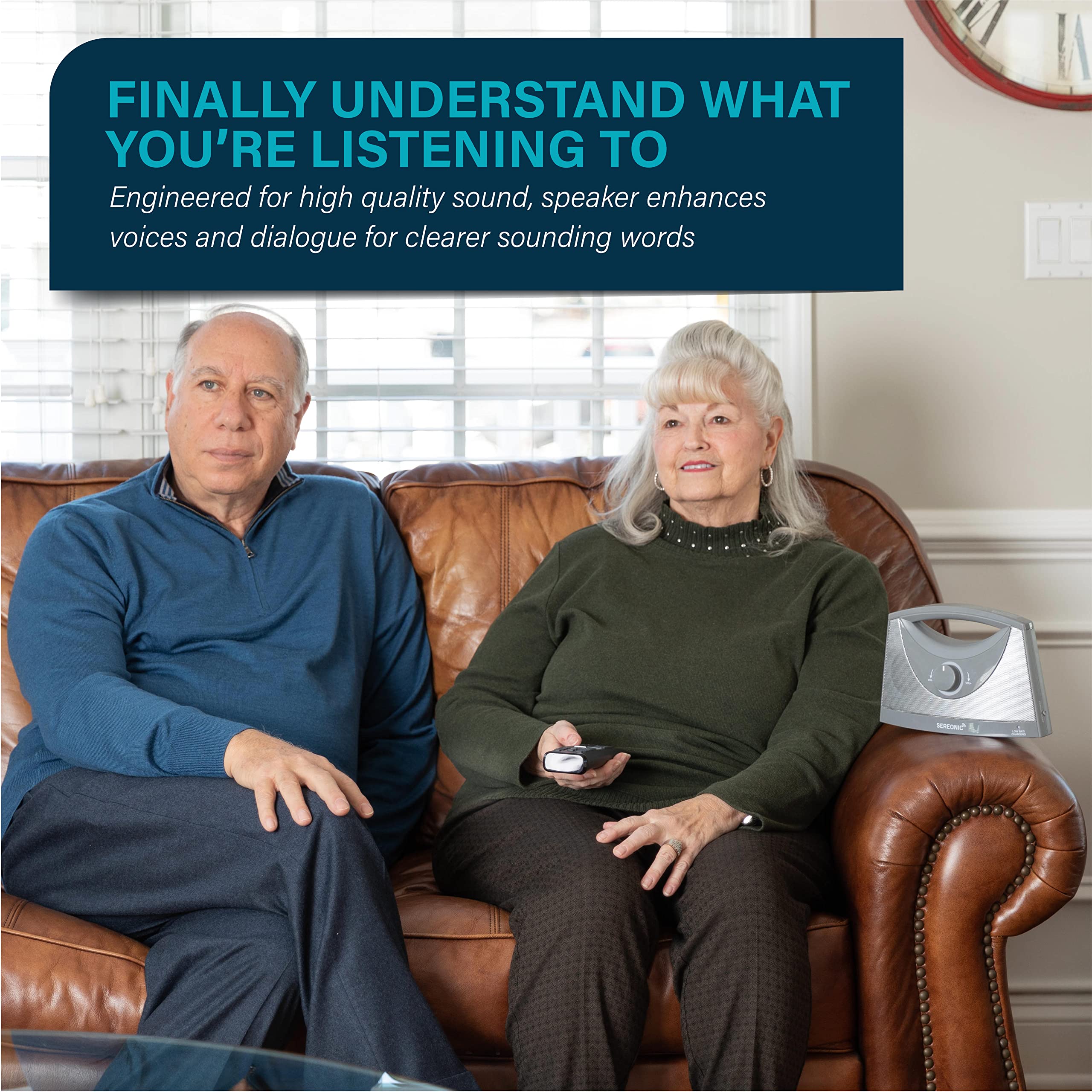 Sereonic Portable Wireless Tv Speakers For Smart Tv   Ideal For Tv Watching Without The Blaring Volume   Wireless Speakers For T