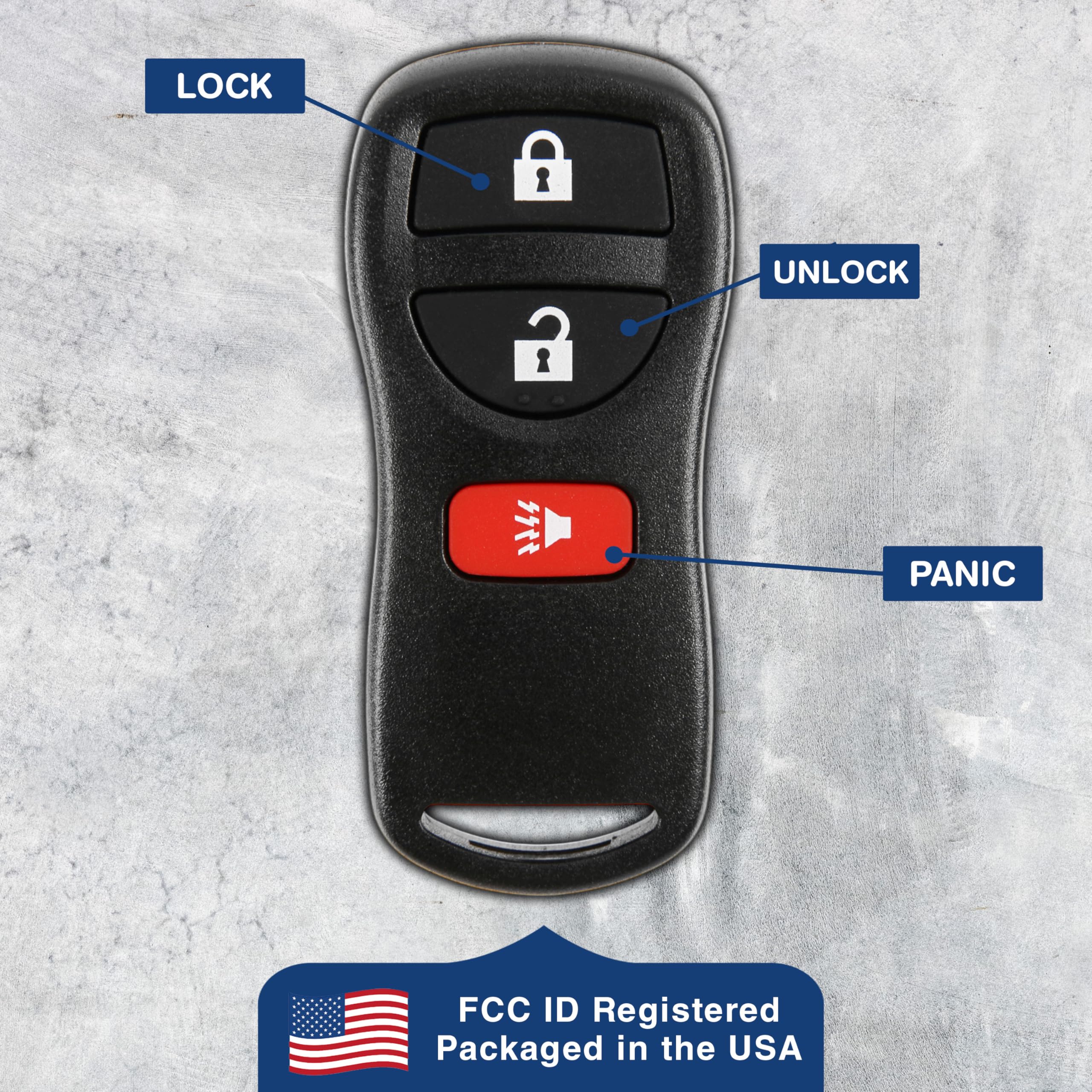 Keylessoption Keyless Entry Remote Control Car Key Fob Replacement For Kbrastu15, Cwtwb1U733