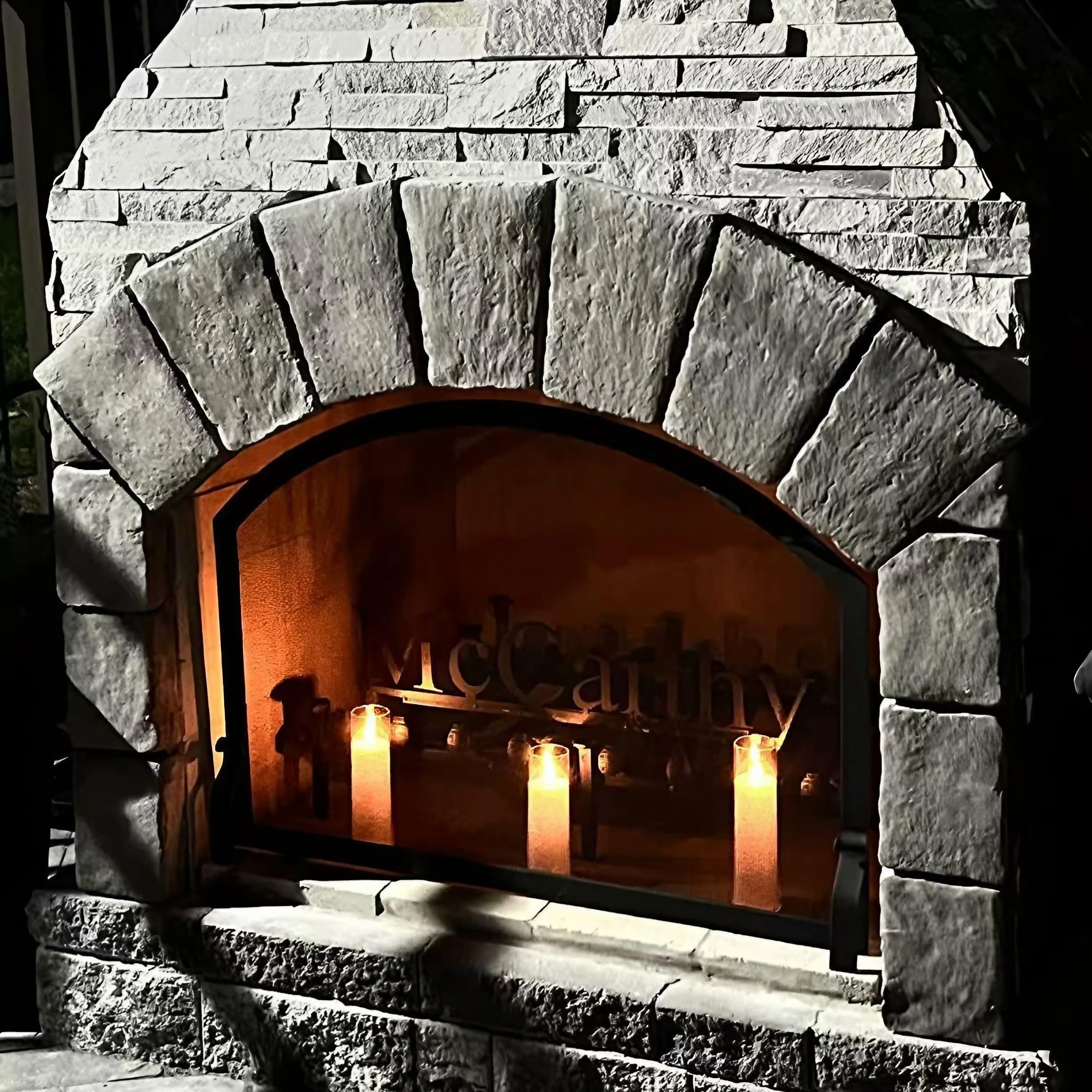 Niceme 5Pcs Clear Glass Led Flameless Candles With Remote Timer, Flickering Battery Operated Pillar Candles Teardrop Flame Black