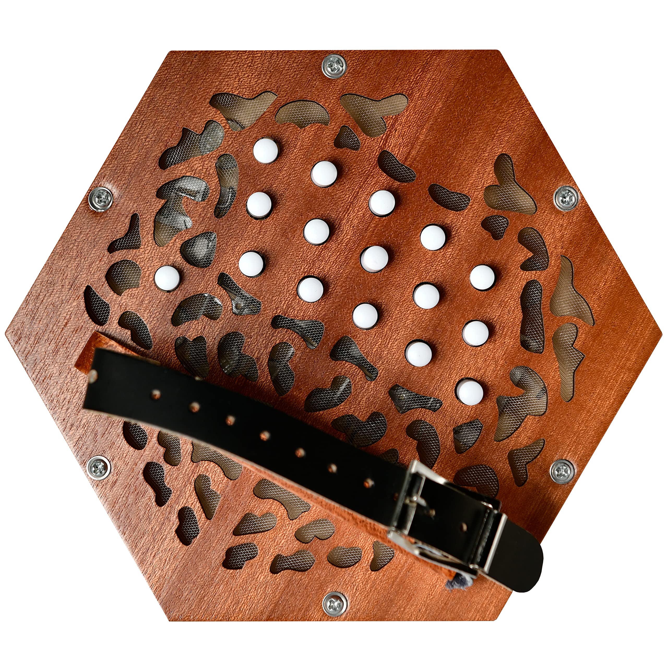 Trinity College AP-1230 Anglo-Style Concertina - Walnut, Wooden & Nylon Construction