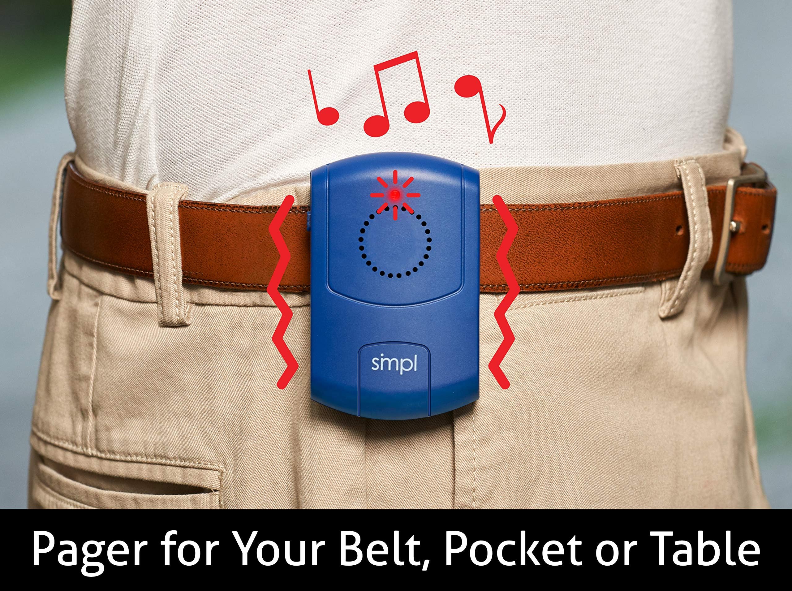 Smpl Alerts Wireless & Wearable Alerts Pager, Elderly Assistance, Caregiver Paging System, Security/Motion Sensors, Senior & Kid