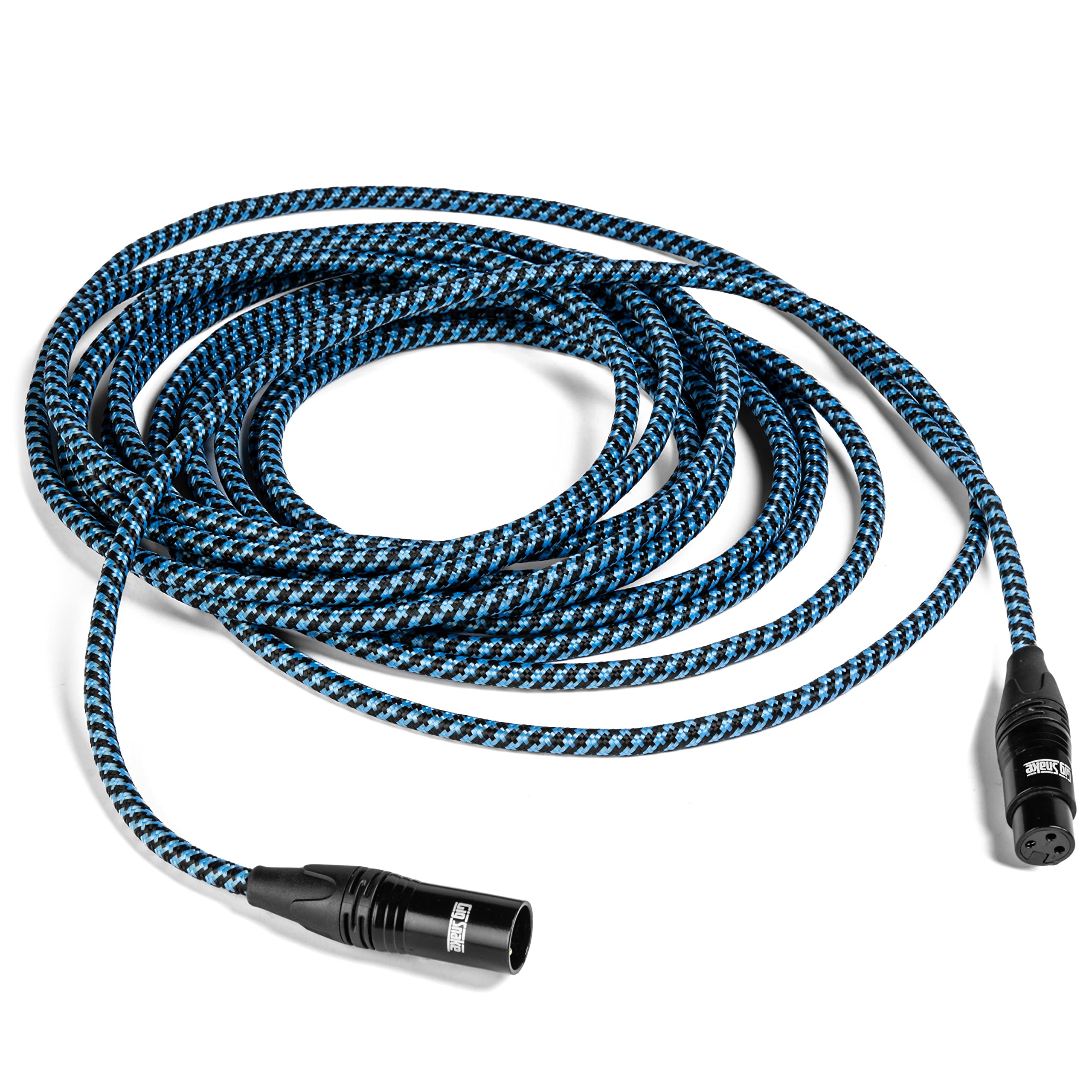 Gig Snake Microphone Cable 25 Ft   Blue Xlr Male To Female Mic Cable   Professional Studio Quality Microphone Cord And Xlr Patch