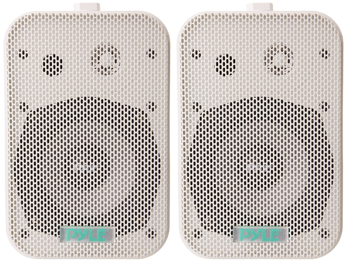 Pyle Home Dual Waterproof Outdoor Speaker System   5.25 Inch Pair Of Weatherproof Wall/Ceiling Mounted Speakers W/Heavy Duty Gri