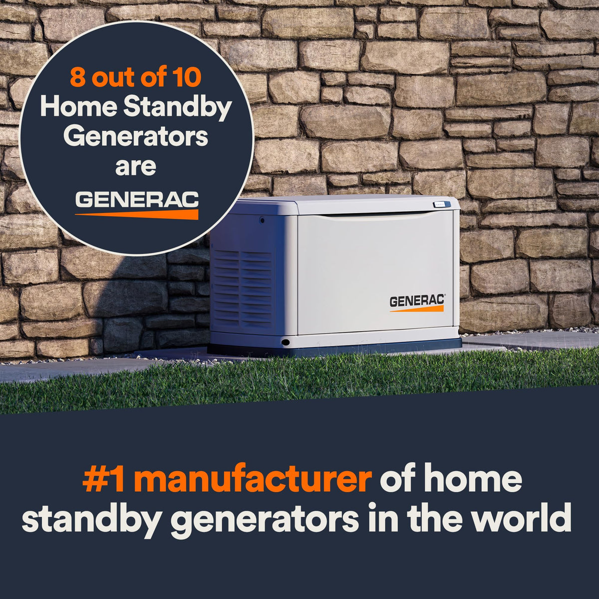 Generac 7209 24Kw Air Cooled Guardian Series Home Standby Generator Co ...
