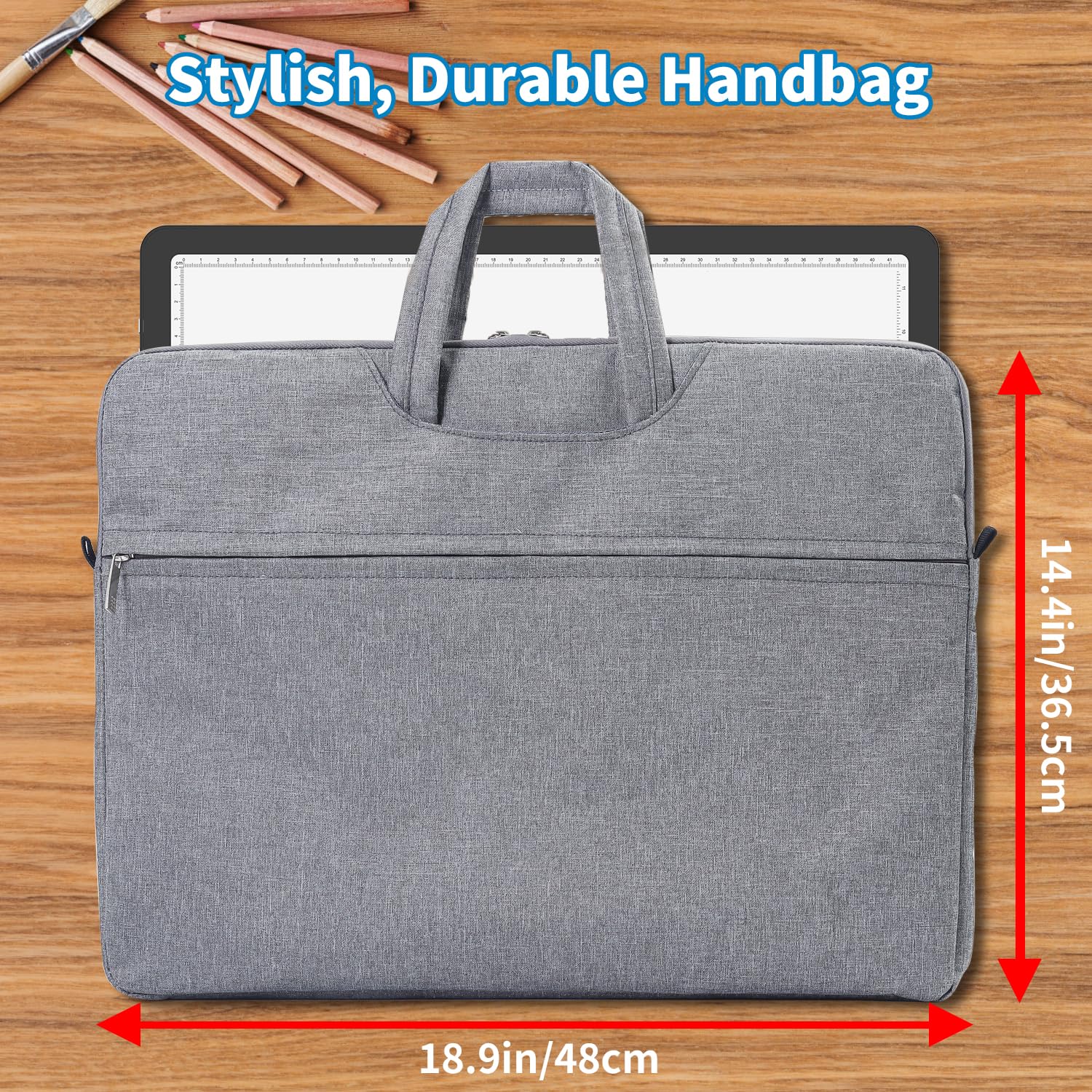 Rechargeable A3 Diamond Art Light Board With Carry Bag, 5600 Lux Tracing Light Box With Side Physical Buttons, 3 Colors & 6 Leve