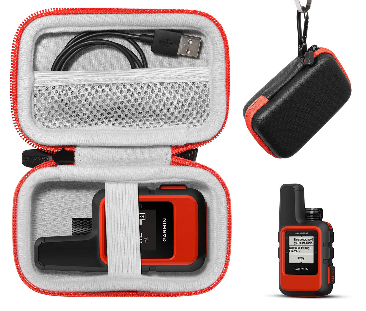 CaseSack Case for Garmin inReach Mini 2, inReach Mini, Garmin 010-02602-00,Garmin 010-02602-01