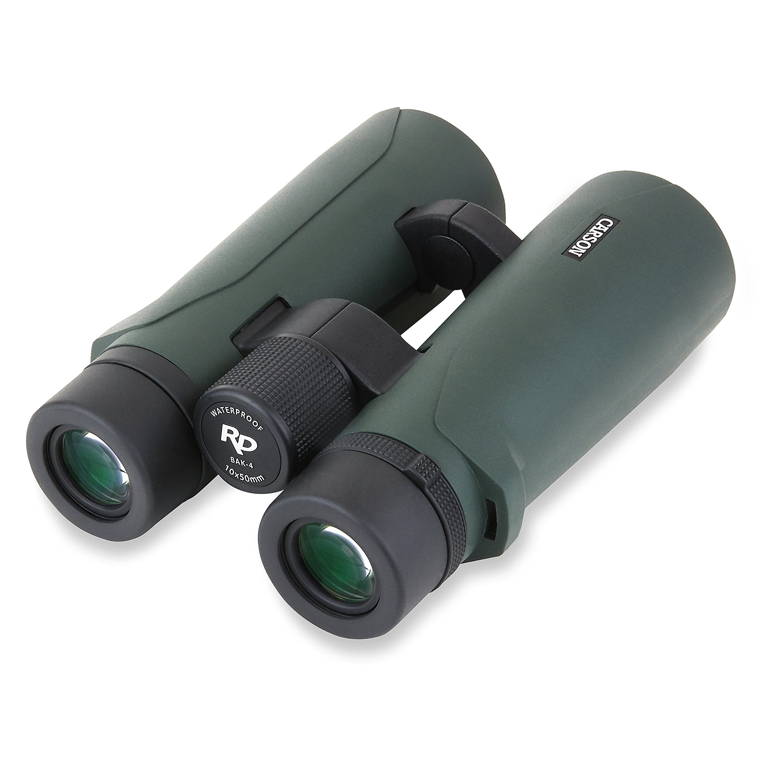 Carson Rd Series 10X50Mm Open Bridge Waterproof High Definition Full Sized Binoculars , Green, Xx Large