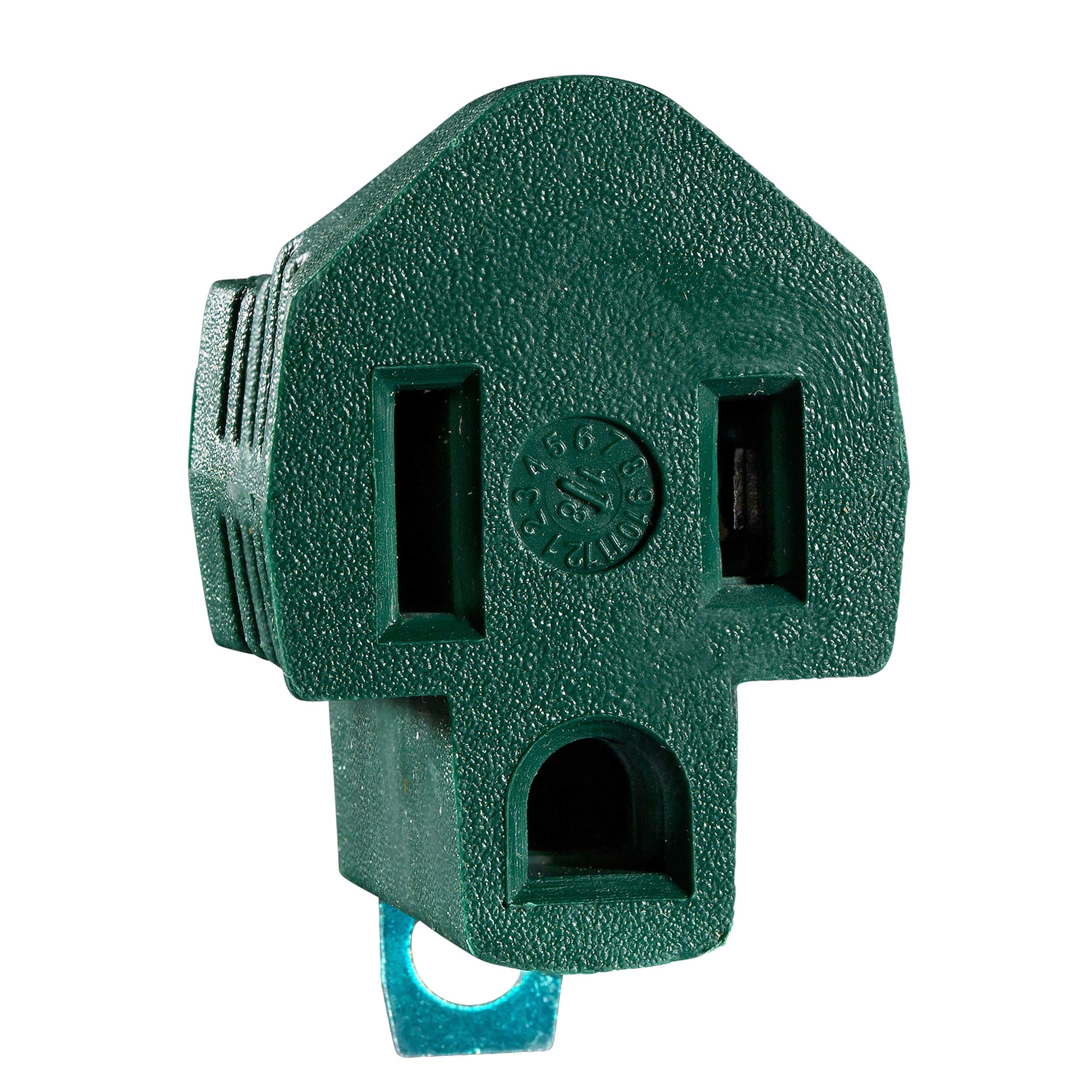 2 Prong To 3 Prong Outlet Adapter, Polarized Grounding Converter Etl Two Prong To Three Prongs Outlets 4 Pack Green Etl Listed