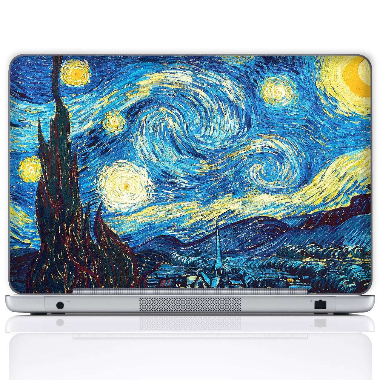 Meffort Inc 15 15.6 Inch Laptop Notebook Skin Sticker Cover Art Decal (Free Wrist Pad)   The Starring Night