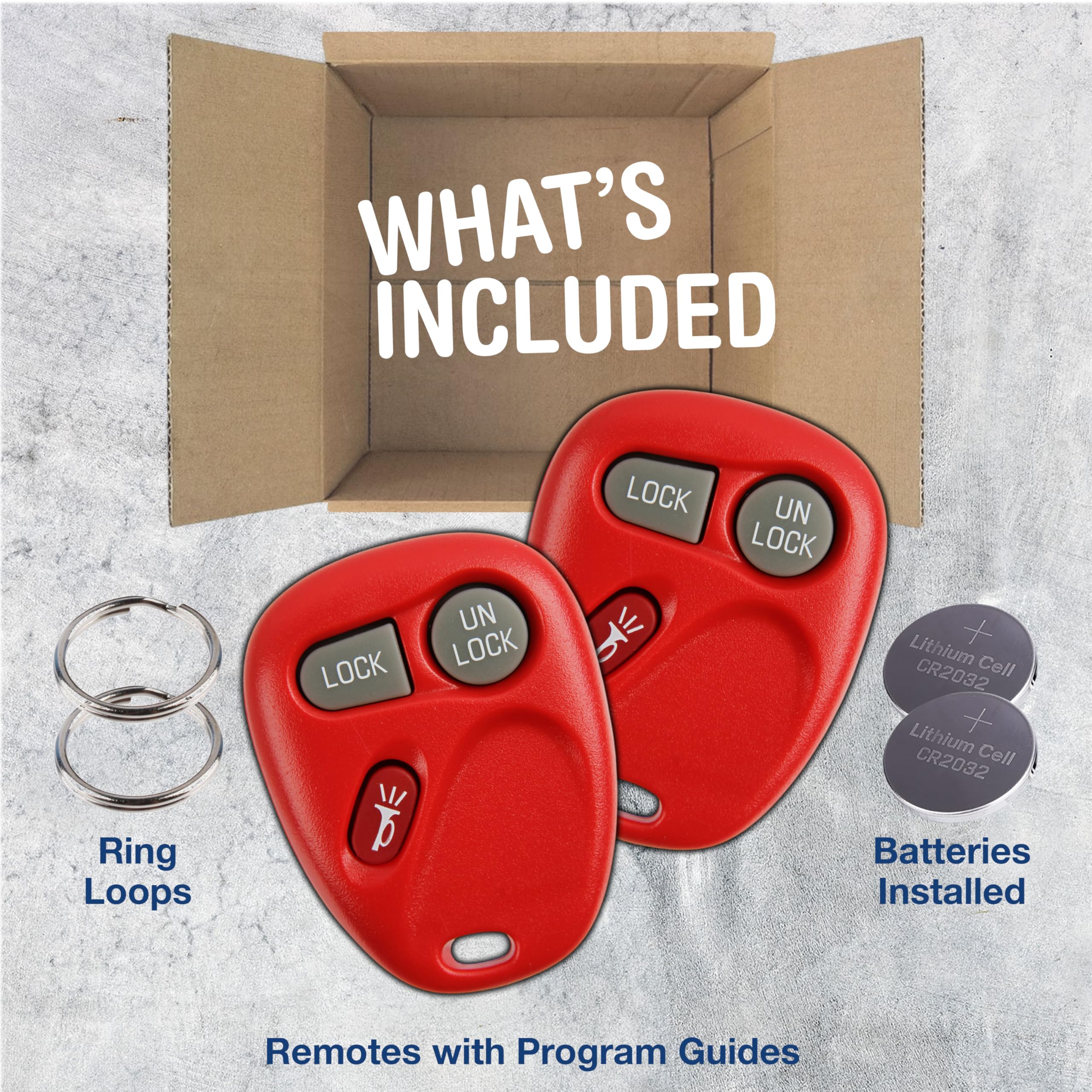 2X Keylessoption Key Fob Replacement For 1998 1999 2000 2001 2002 Chevrolet Chevy Silverado Suburban Tahoe Gmc Sierra Yukon Olds