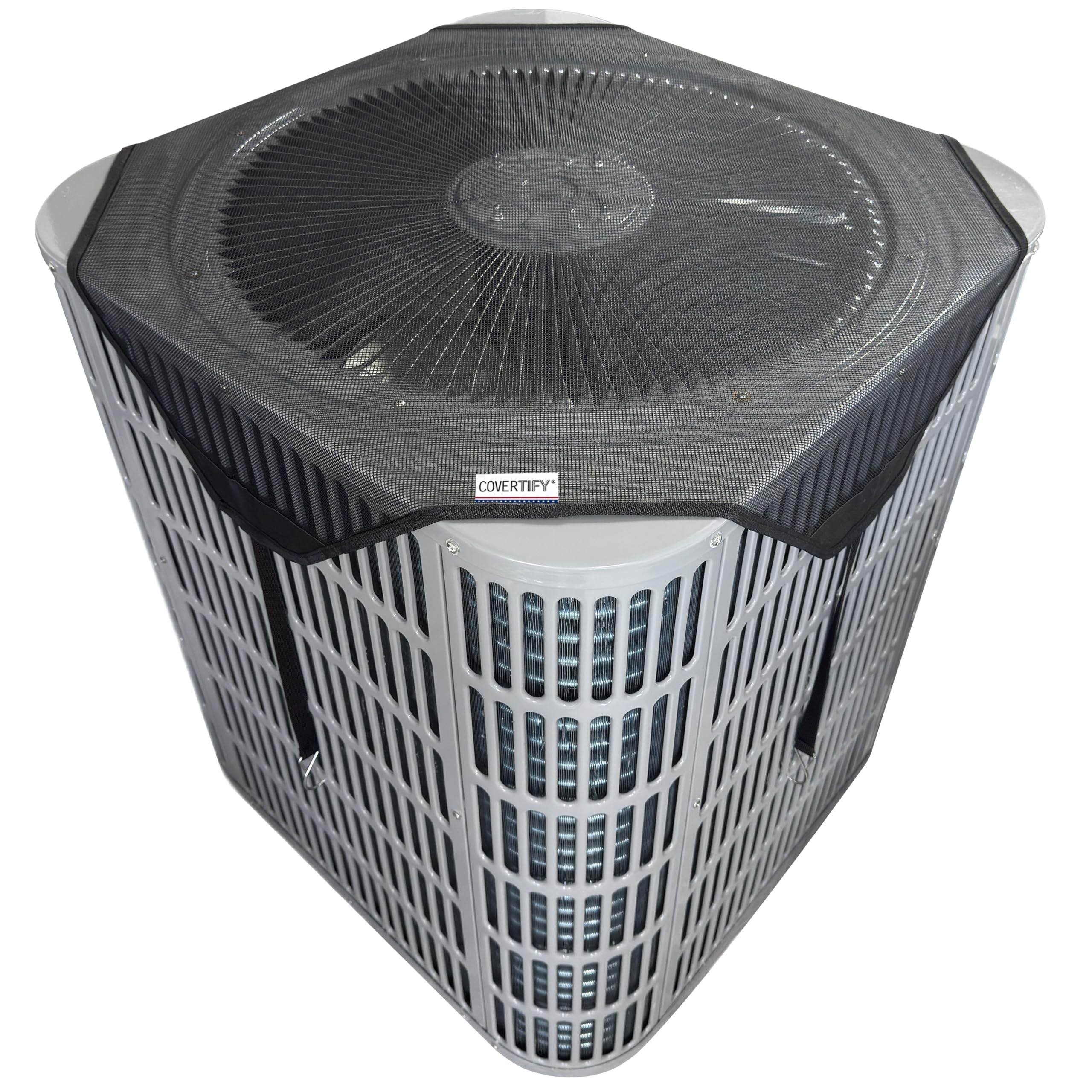 COVERTIFY Central Air Conditioner Covers for Outside, 32x32in Breathable AC Covers Outdoor, Mesh Air Conditioning Cover - Leaf G