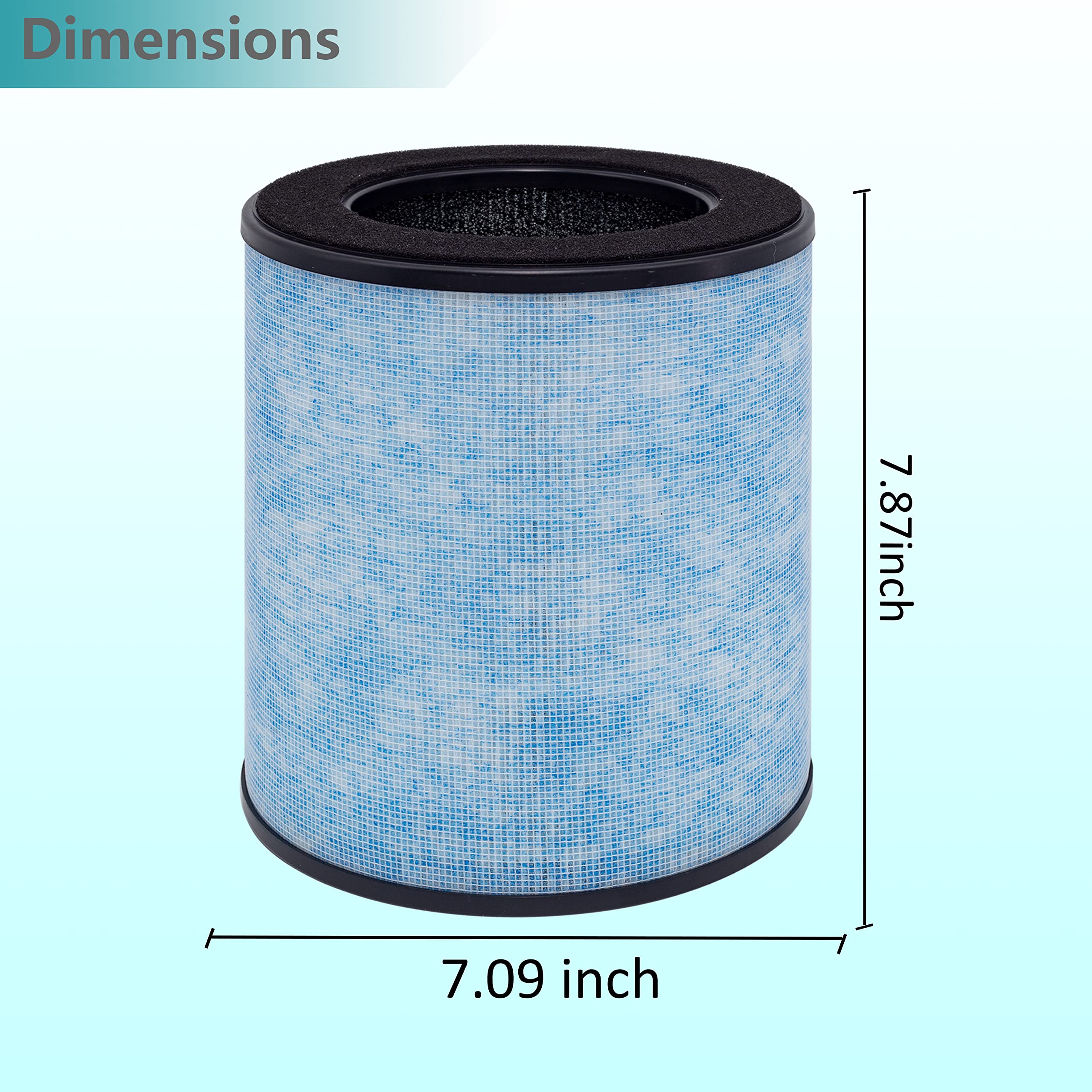 Lhari Mk03 Air Filter Replacement, Compatible With Aroeve Mk03 / Dh Jh03 And Pomoron Mj003H Air Purifier, 2 Pack