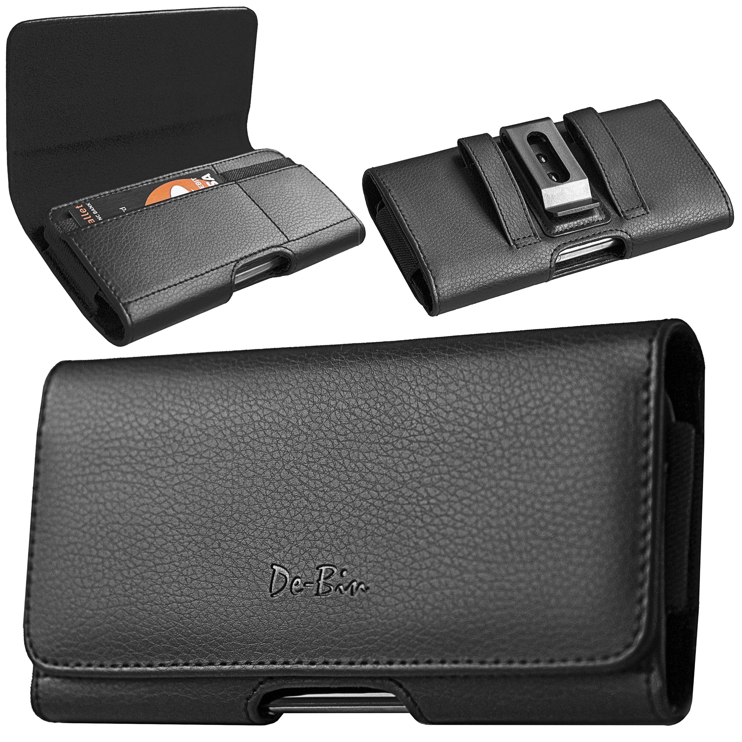 De Bin Cell Phone Holster Designed For Iphone Se (2020) Belt Case With Belt Clip, Premium Iphone 8 Belt Holster Pouch Carrying H
