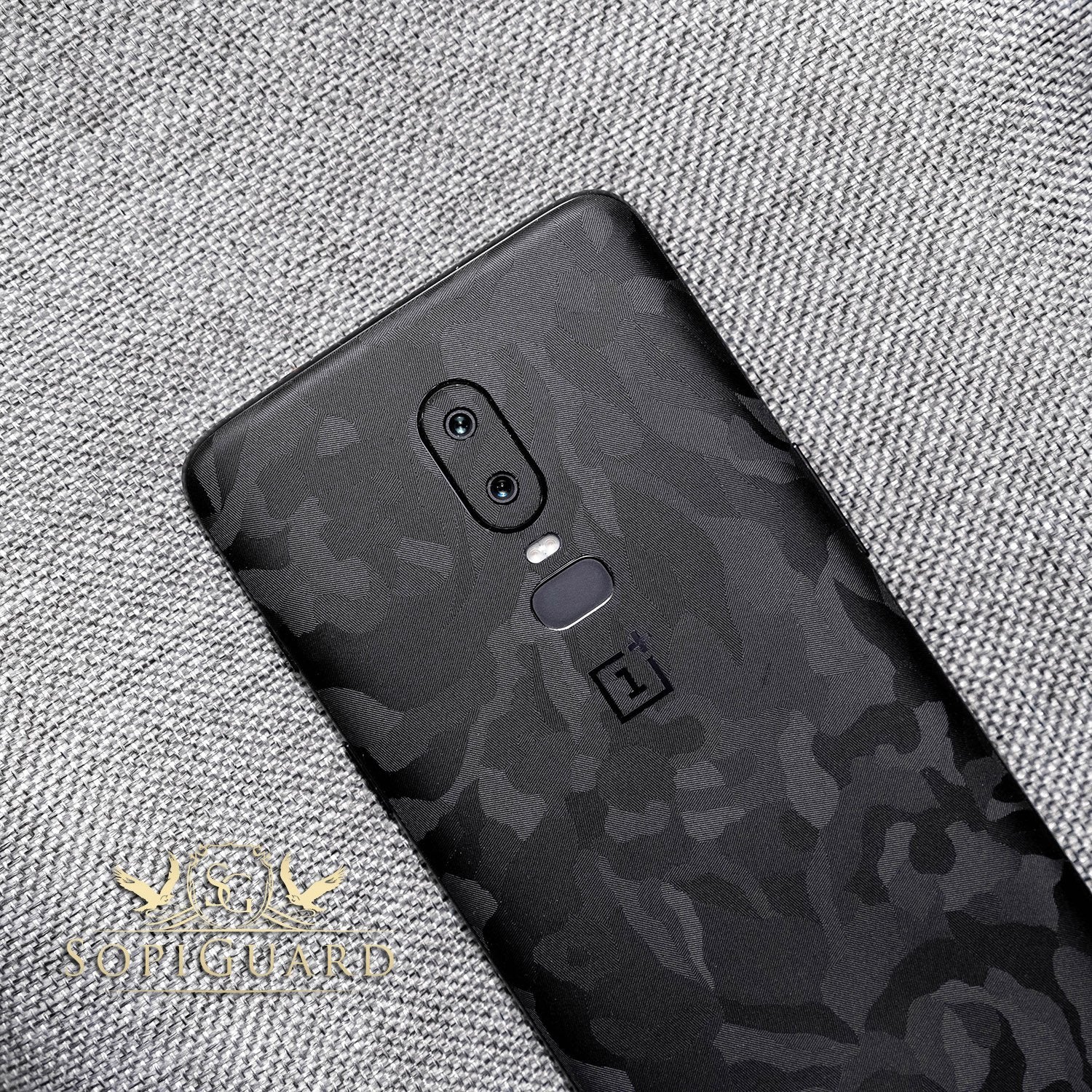 Sopiguard Sticker For Surface Duo Phone Edge To Edge Precision Vinyl Skin Wrap (Camo Black)