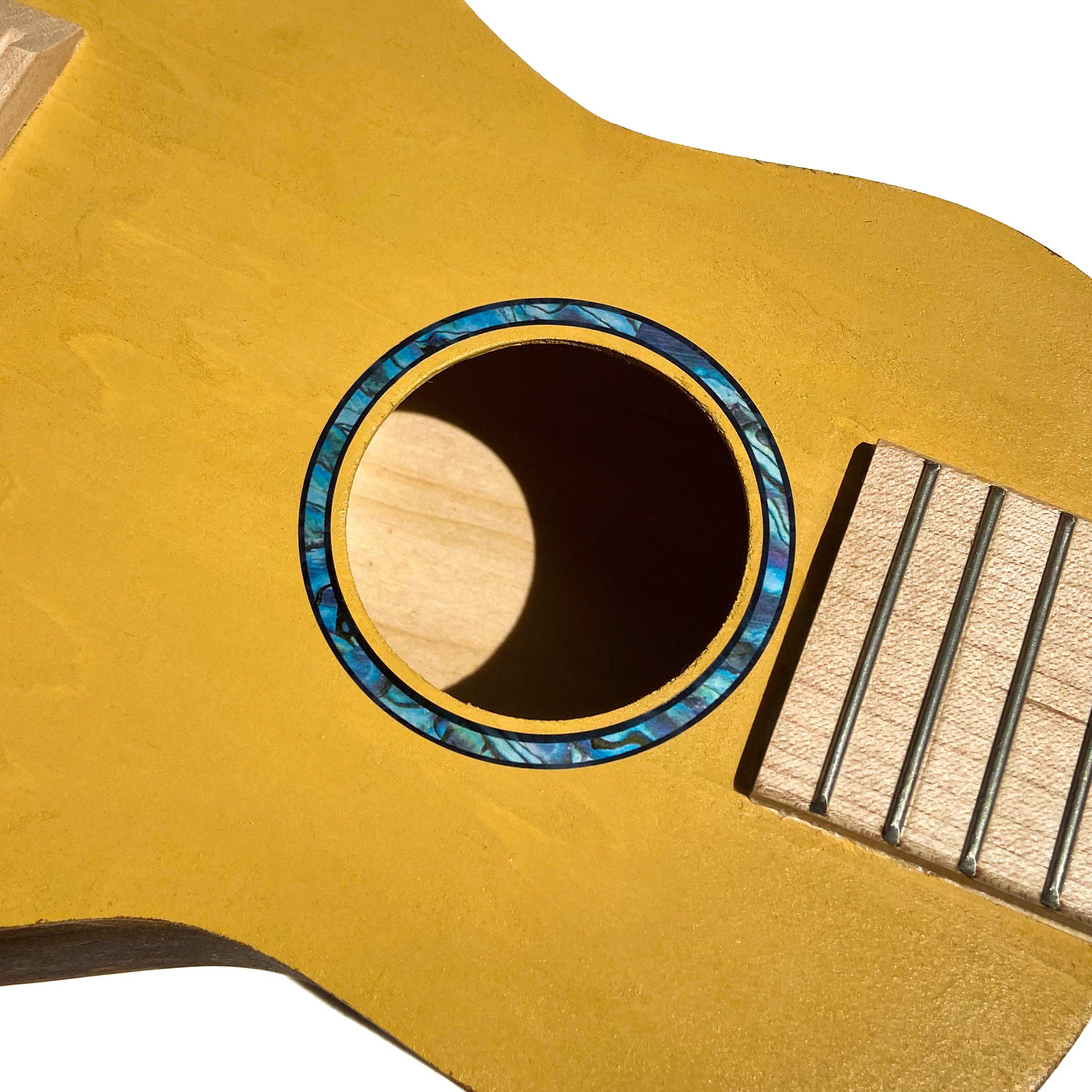 Inlay Sticker For Soprano Ukuleles   Soundhole Rosette/Purfling   Abalone Blue