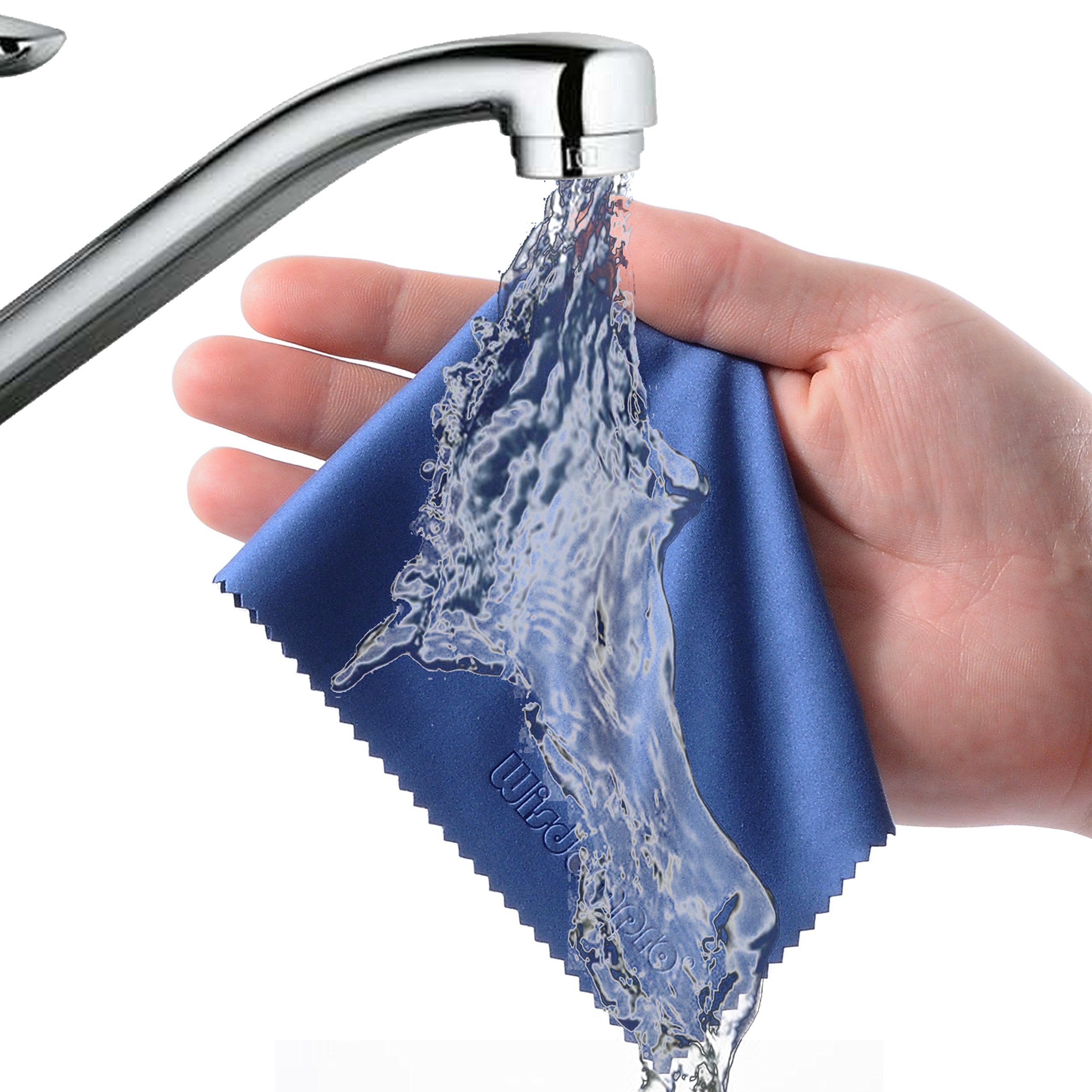 Wisdompro 8 Pack 6X7 Inches Microfiber Cleaning Cloth For Camera Lens, Glasses, Phone, Iphone, Ipad, Tablet, Laptop, Lcd Tv, Com