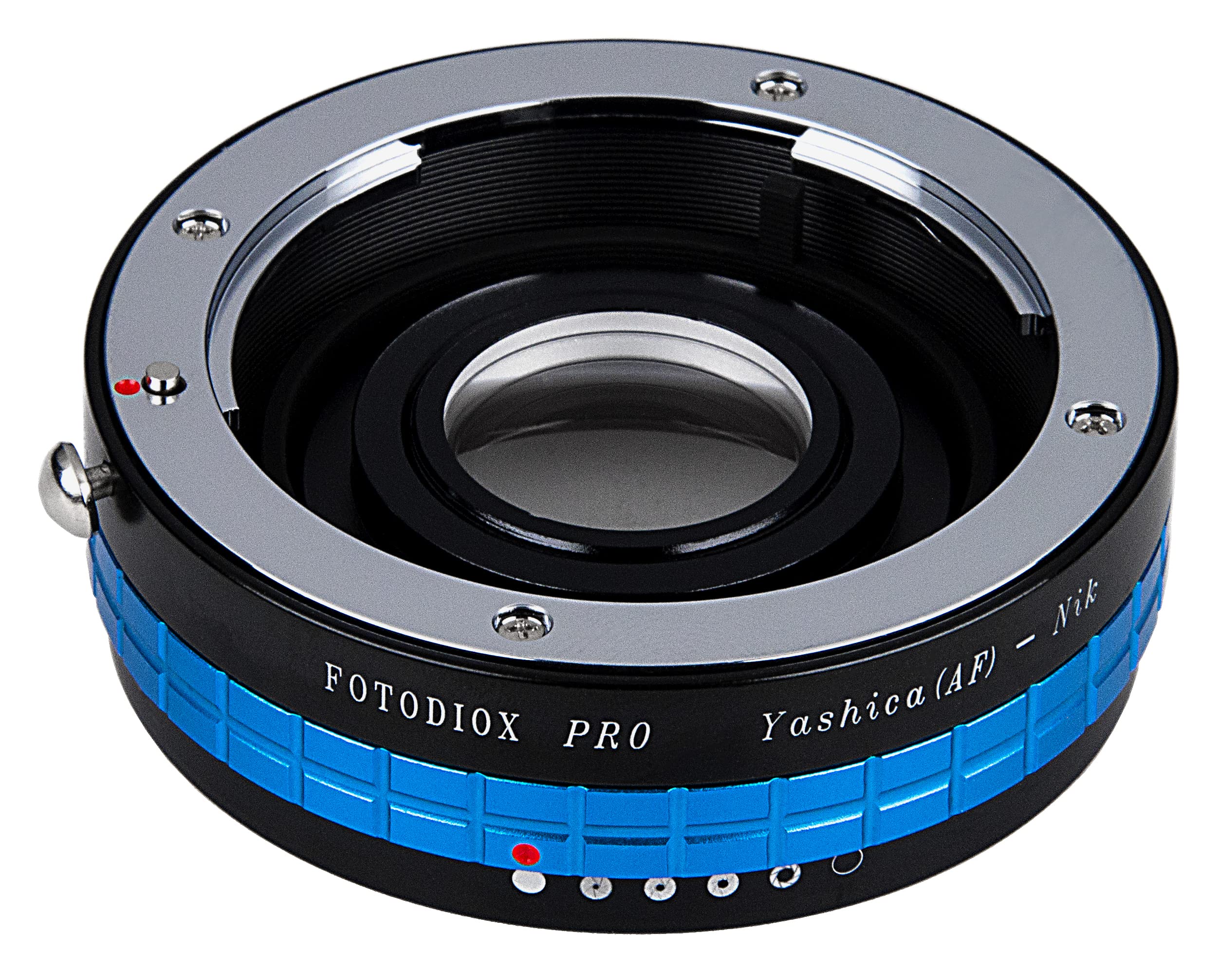 Fotodiox Pro Lens Mount Adapter - Yashica 230Af (Yaf, Y230Af) Lens To Nikon Slr/Dslr Camera With Aperture Control Dial And Glass