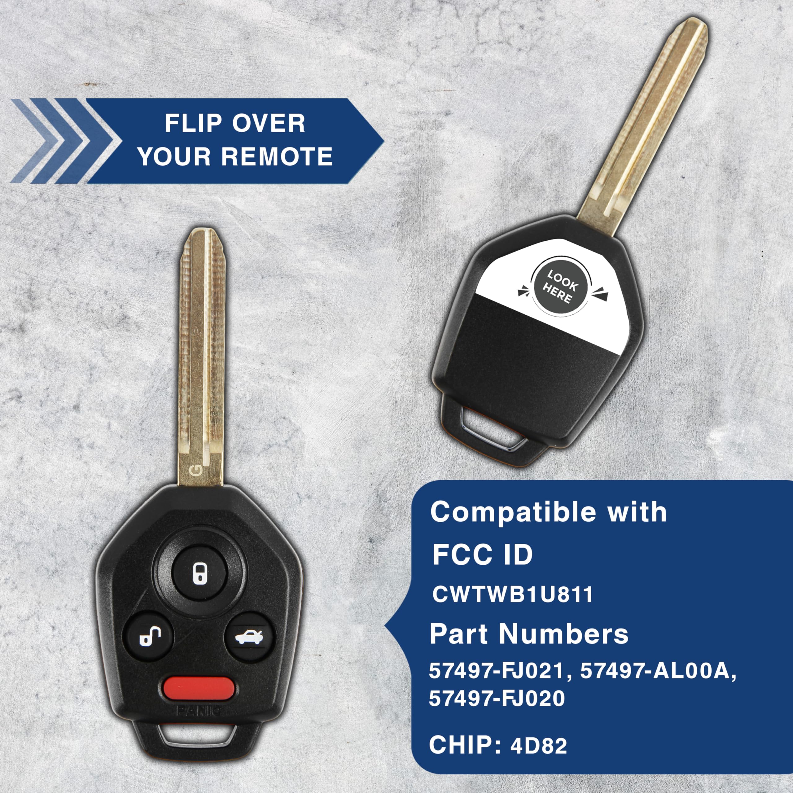 Keylessoption Key Fob Replacement For 2012 2013 2014 2015 2016 2017 2018 2019 Subaru Impreza Wrx Forester Xv Crosstrek Outback L