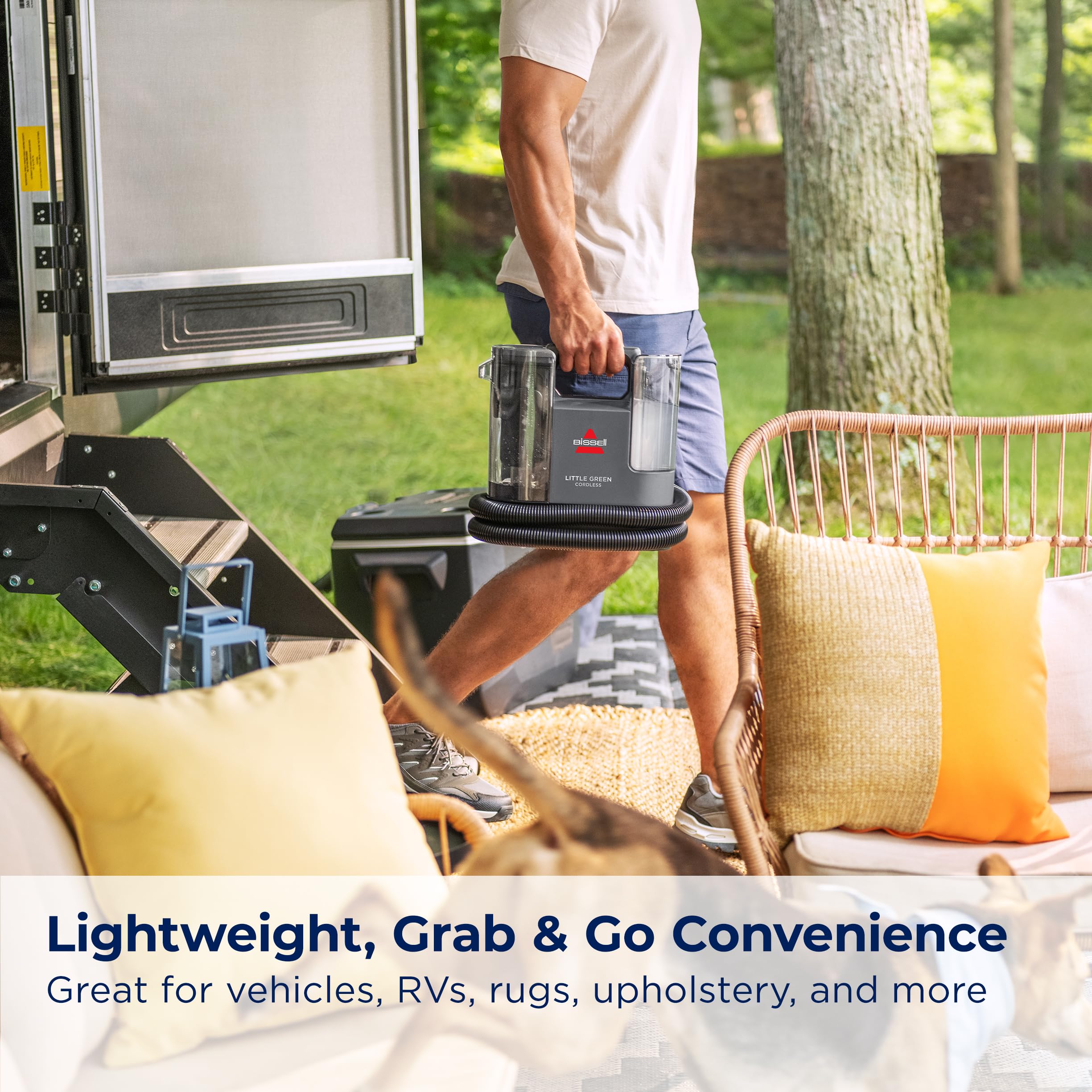 Bissell Little Green Cordless Portable Deep Cleaner With 25V Lithium Ion Battery, 3682