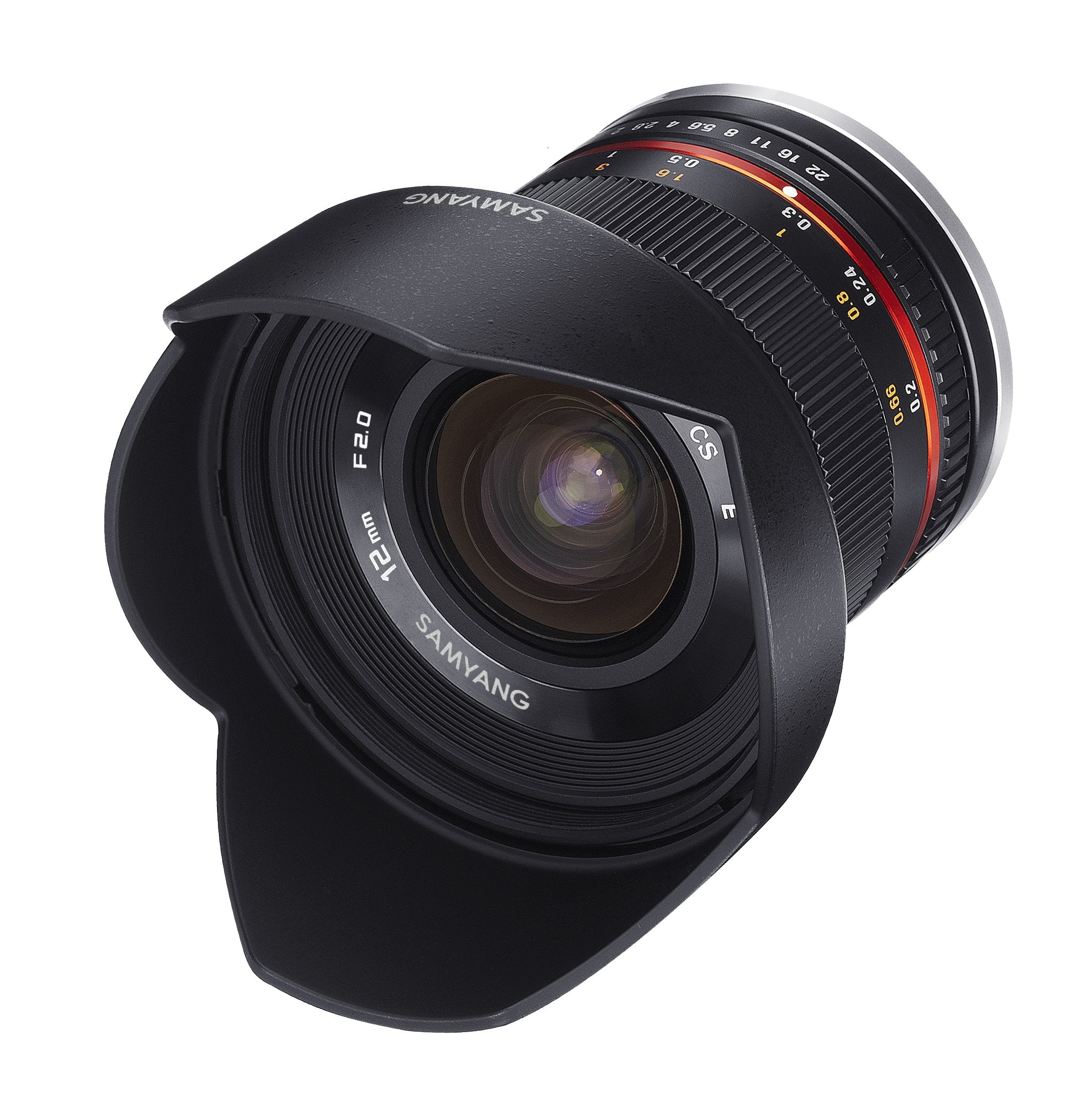 Samyang Sy12M-Fx-Bk 12Mm F2.0 Ultra Wide Angle Lens For Fujifilm X-Mount Cameras, Black