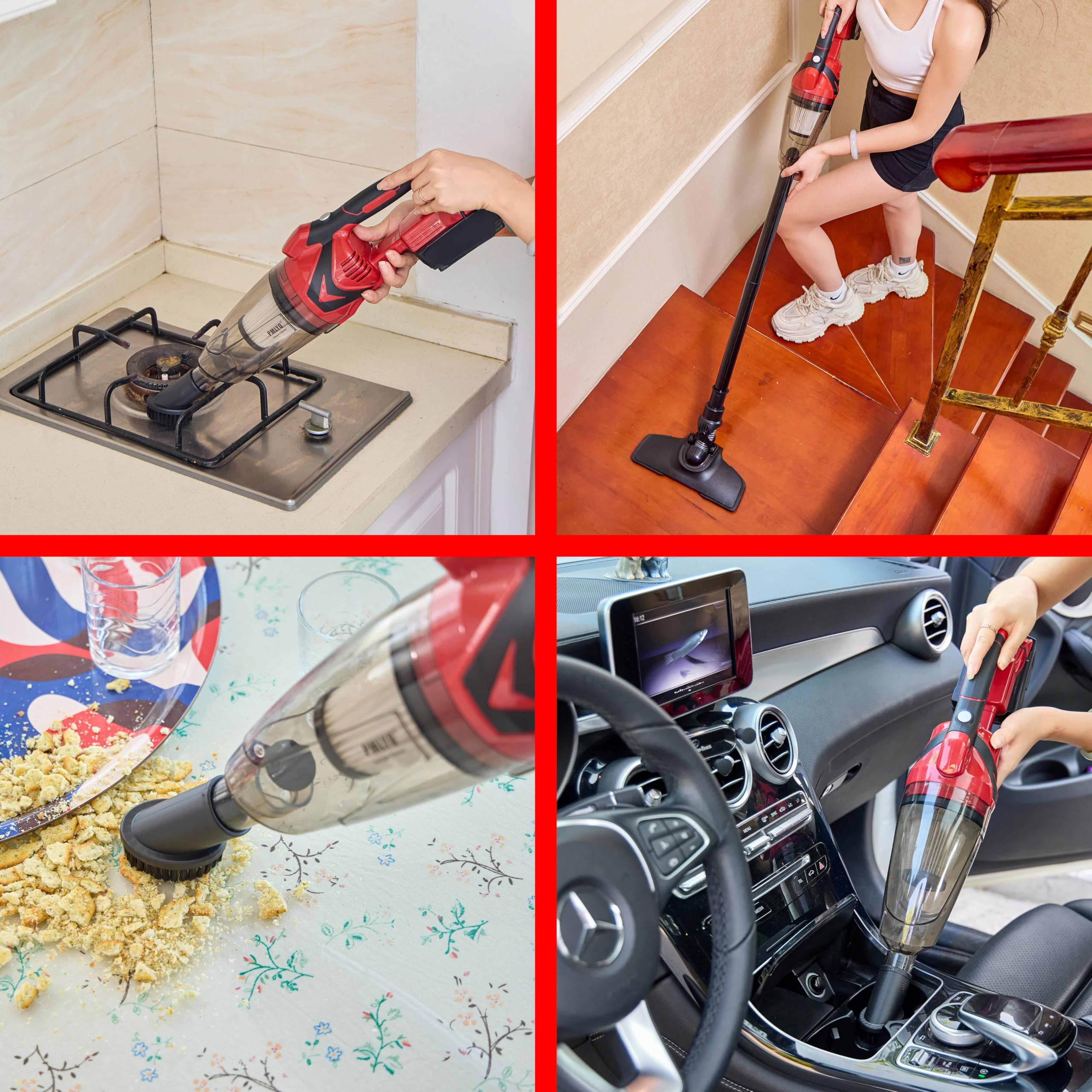 Pmlyq Cordless Vacuum Cleaner For Milwaukee M18 Battery,Wireless Handheld Power Vacuum Cleaner For Home, Boat, Workshop, Car, Pe