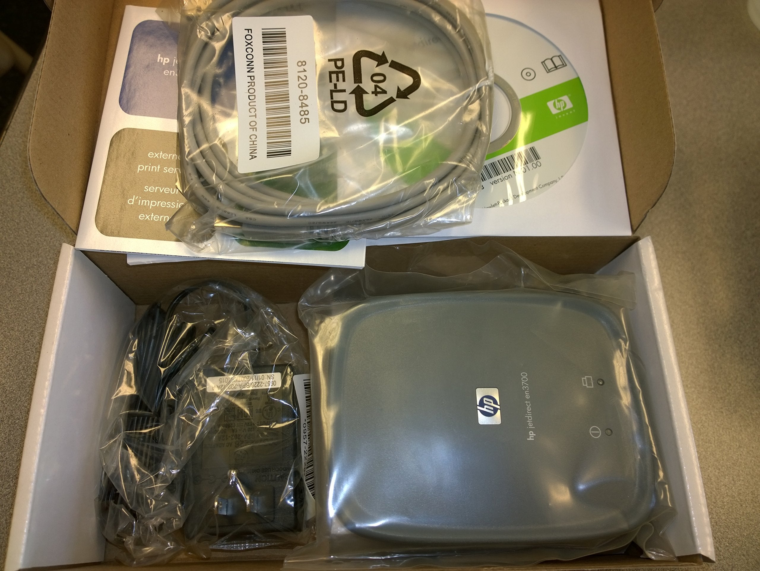 HP J7942A Jetdirect en3700 Fast Ethernet Print Server (USB 2.0)