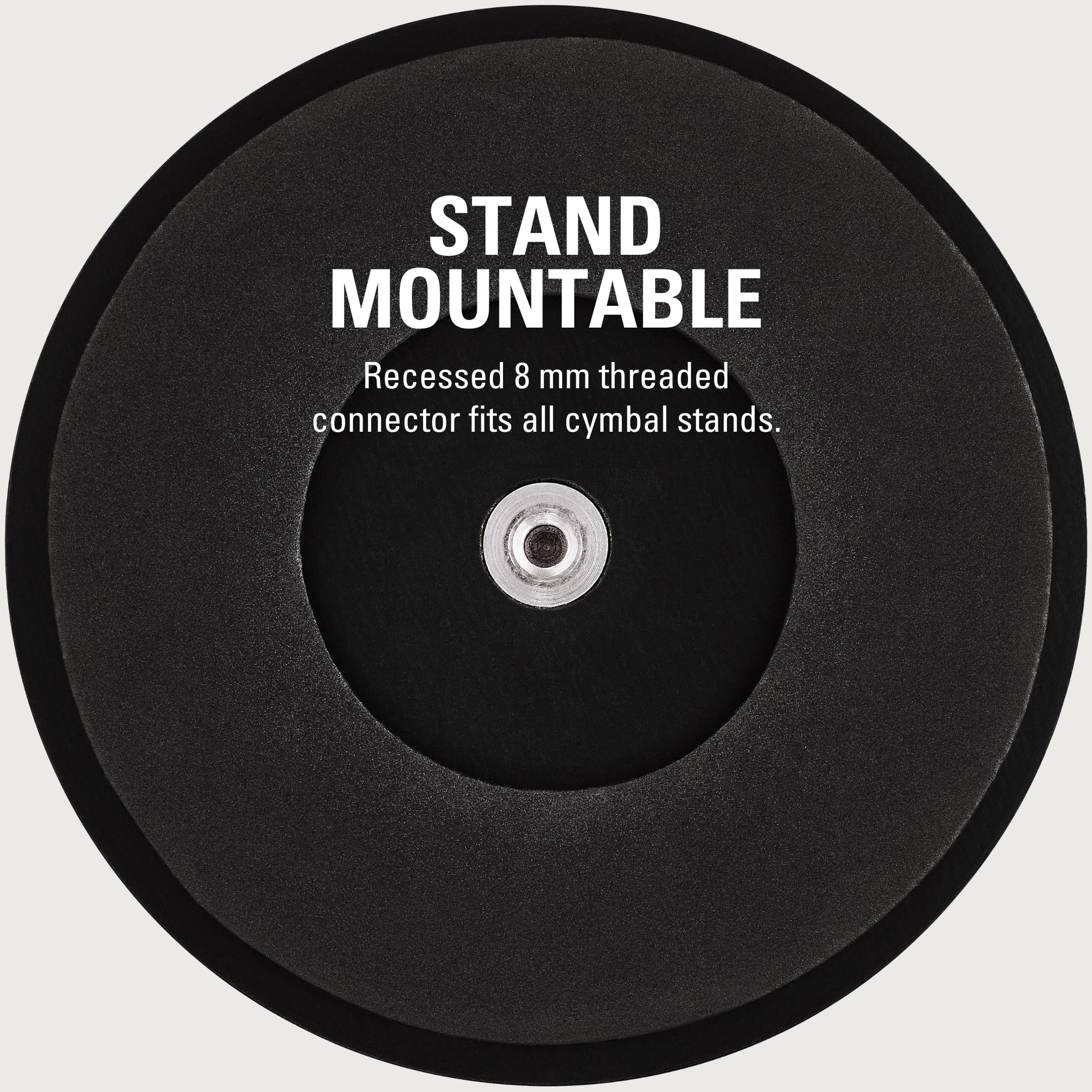 Meinl Cymbals 6'' Marshmallow Drum Practice Pad For Ultra Quiet Sticking, Medium Rebound And Mountable On Cymbal Stands (Mmp6Bk)