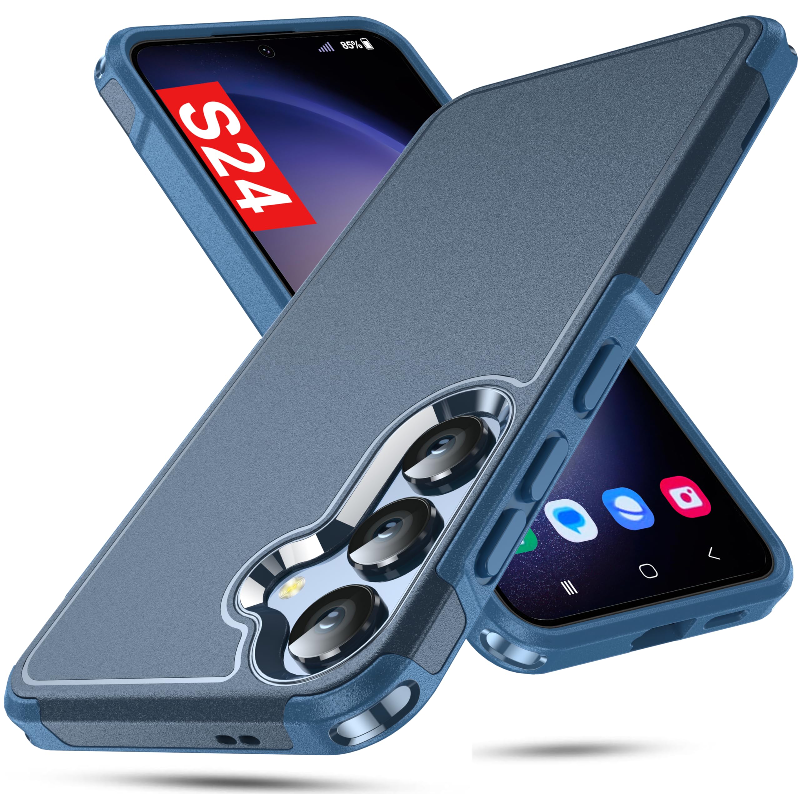 Oterkin for Samsung Galaxy S24 Case, [10FT Military Grade Protection] Galaxy S24 Case [Shockproof][Heavy Duty Dropproof] S24 Pho