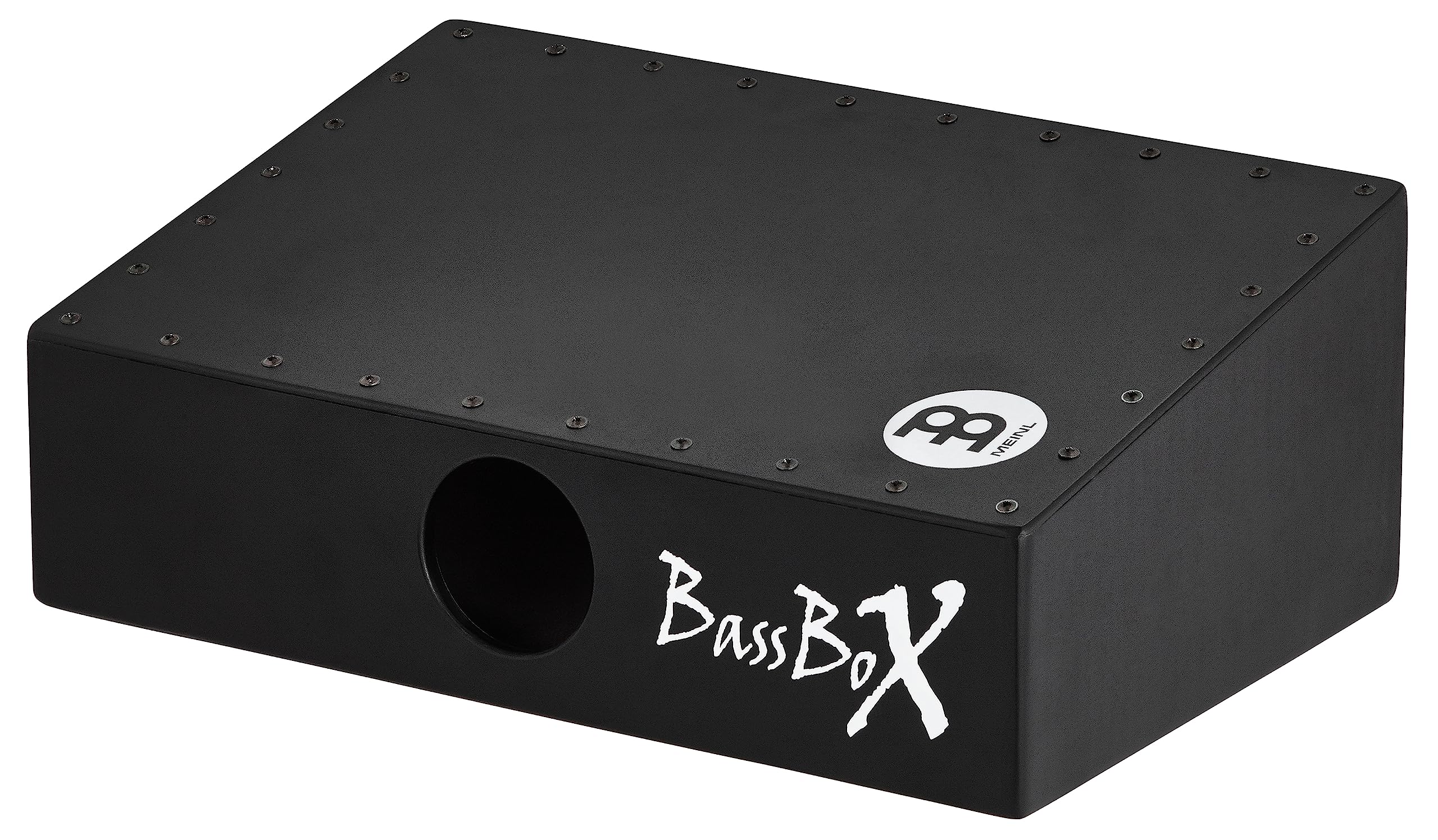 Meinl Percussion Bassbox Acoustic Cajon Stomp Box With L Shaped Beater, Black (Video)