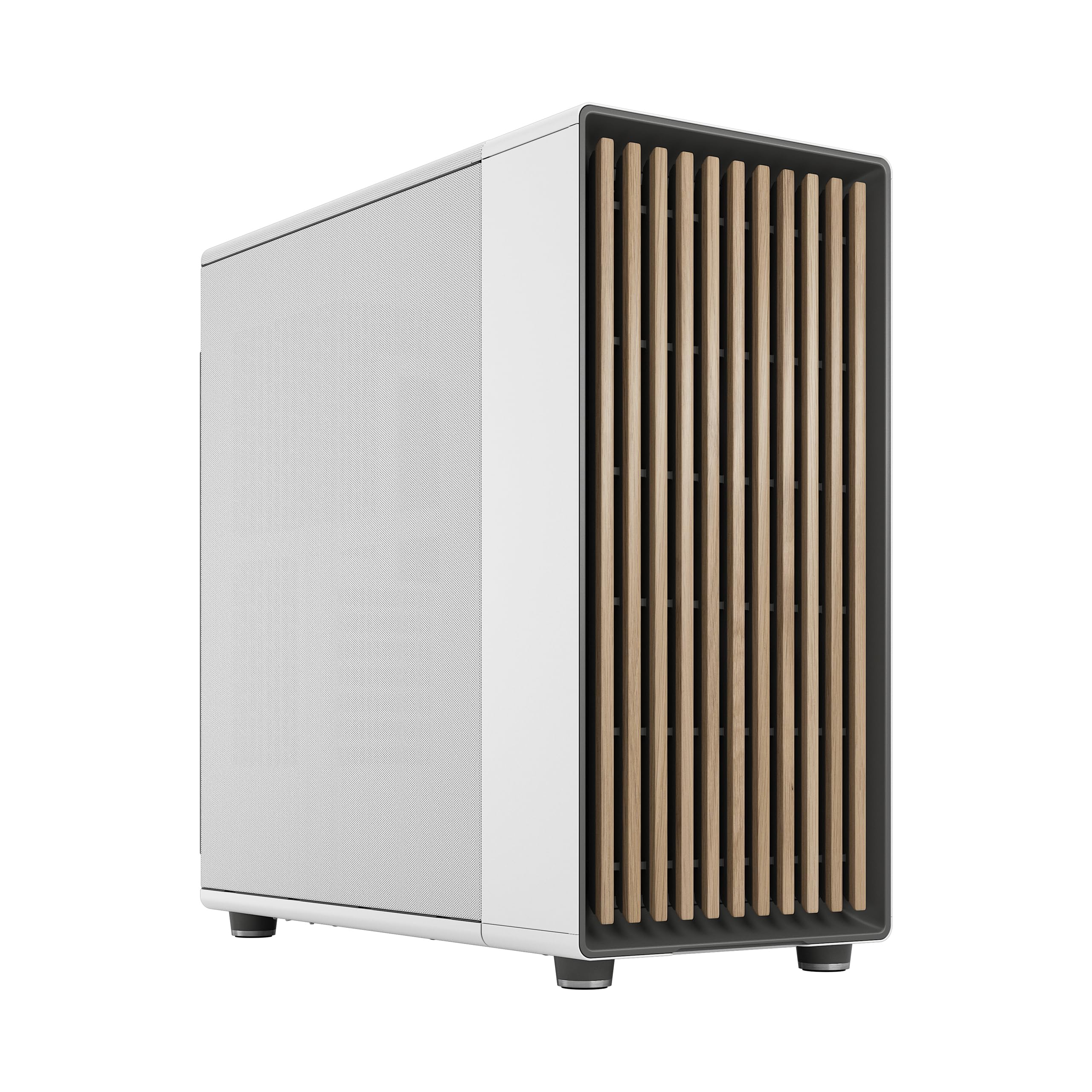 Fractal Design North Xl Chalk White Mesh  Three 140Mm Aspect Pwm Fans Included  Type C Usb  Eatx Airflow Full Tower Pc Gaming Ca
