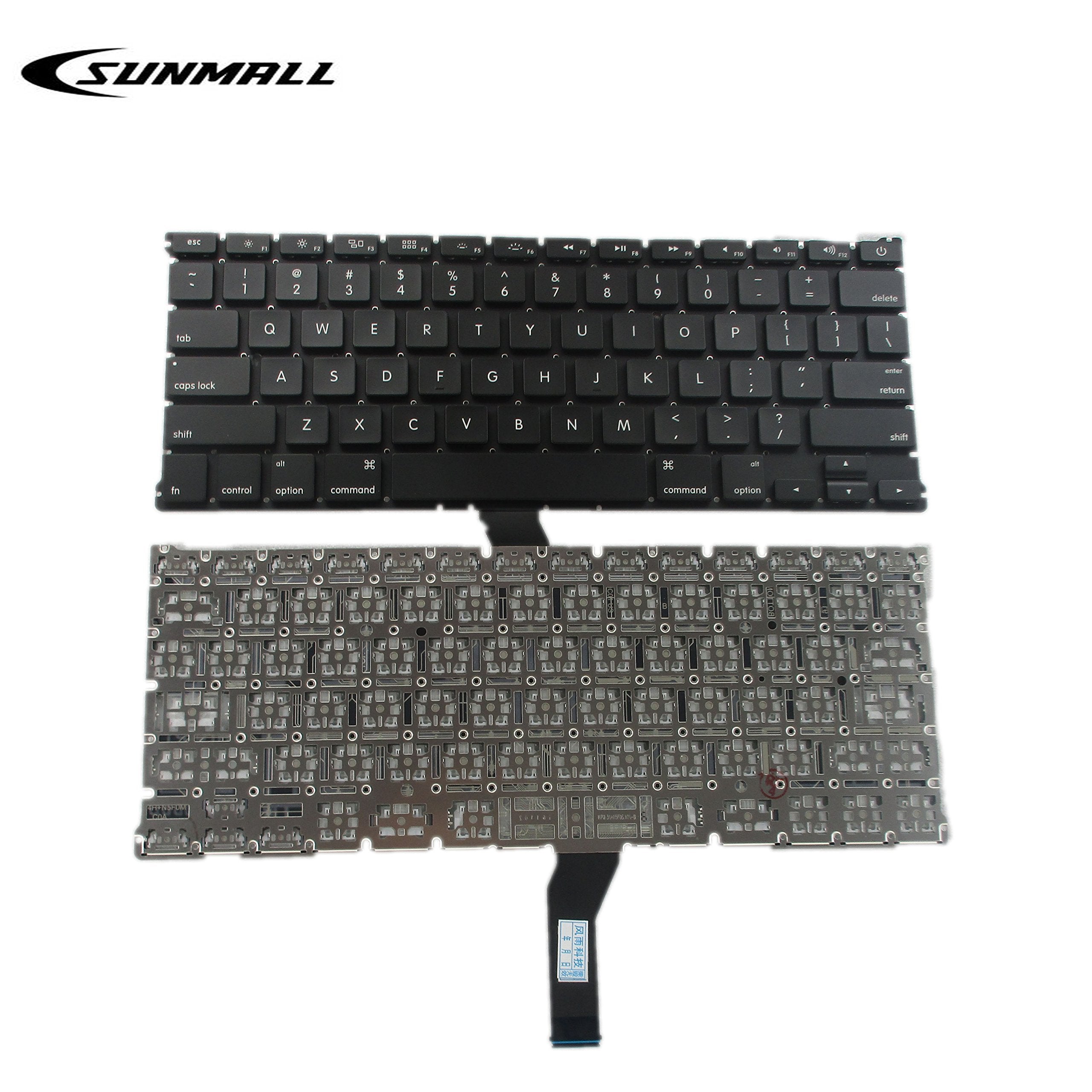 Sunmall A1466 Keyboard Keyboard Replacement Compatible With Apple Macbook Air 13'' A1369 (2011) A1466 (2012 2015) Mjve2Ll/A Md76