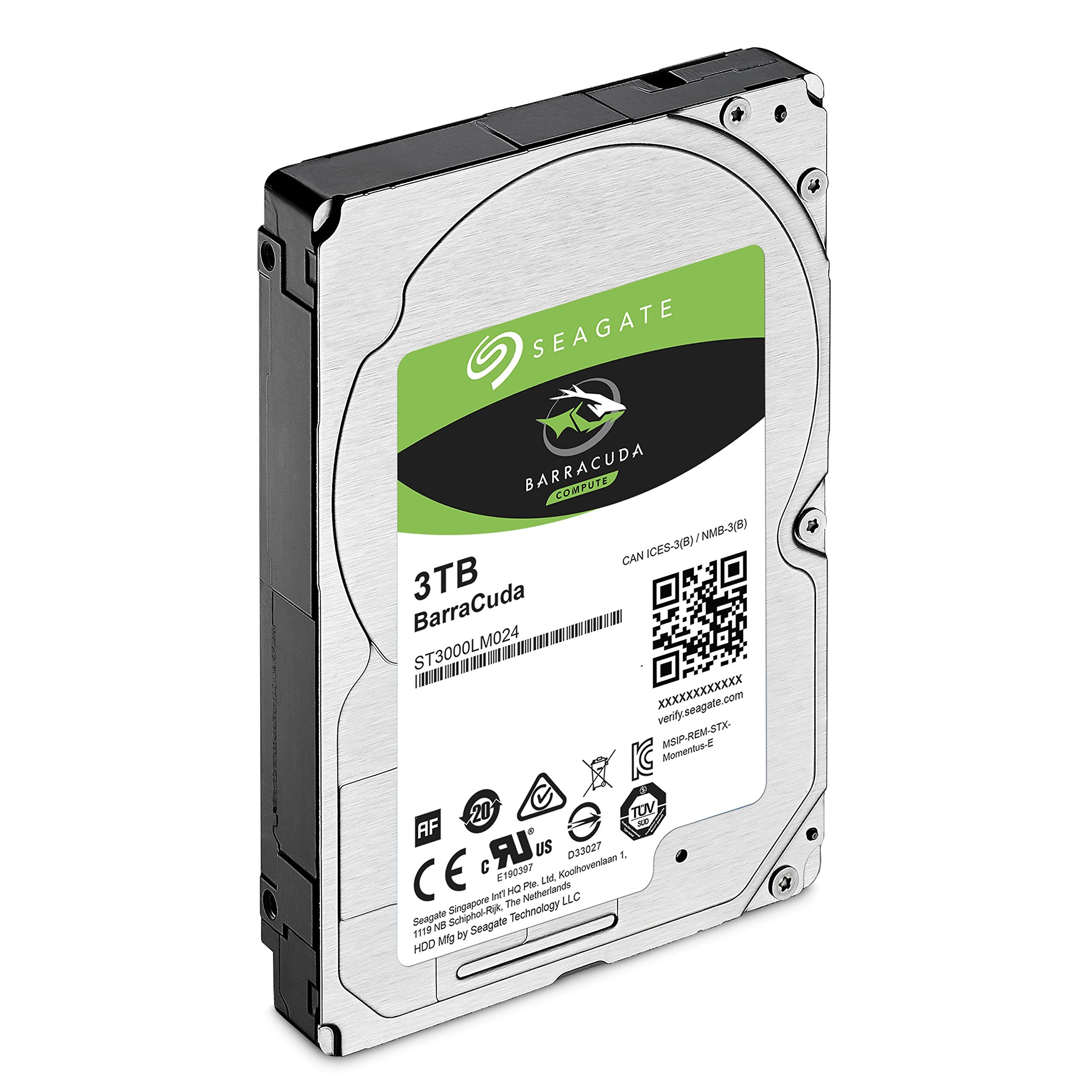 Seagate Barracuda 3Tb Internal Hard Drive Hdd   2.5 Inch Sata 6Gb/S 5400 Rpm 128 Mb Cache For Computer Desktop Pc (St3000Lm024)