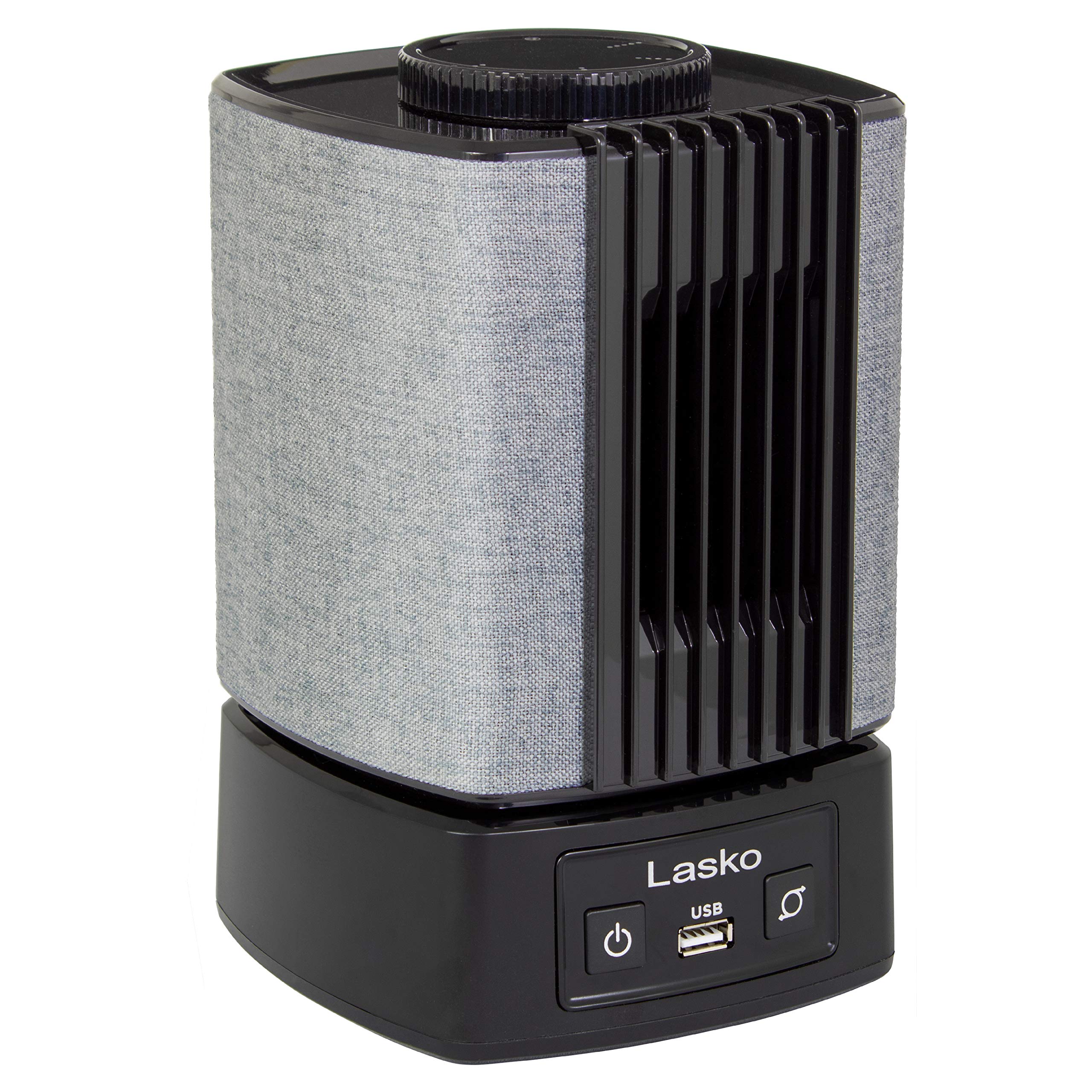 Lasko Slumberbreeze 2 In 1 Small Table Fan And White Noise Machine For Better Sleep In The Bedroom And Focus In The Home Office,