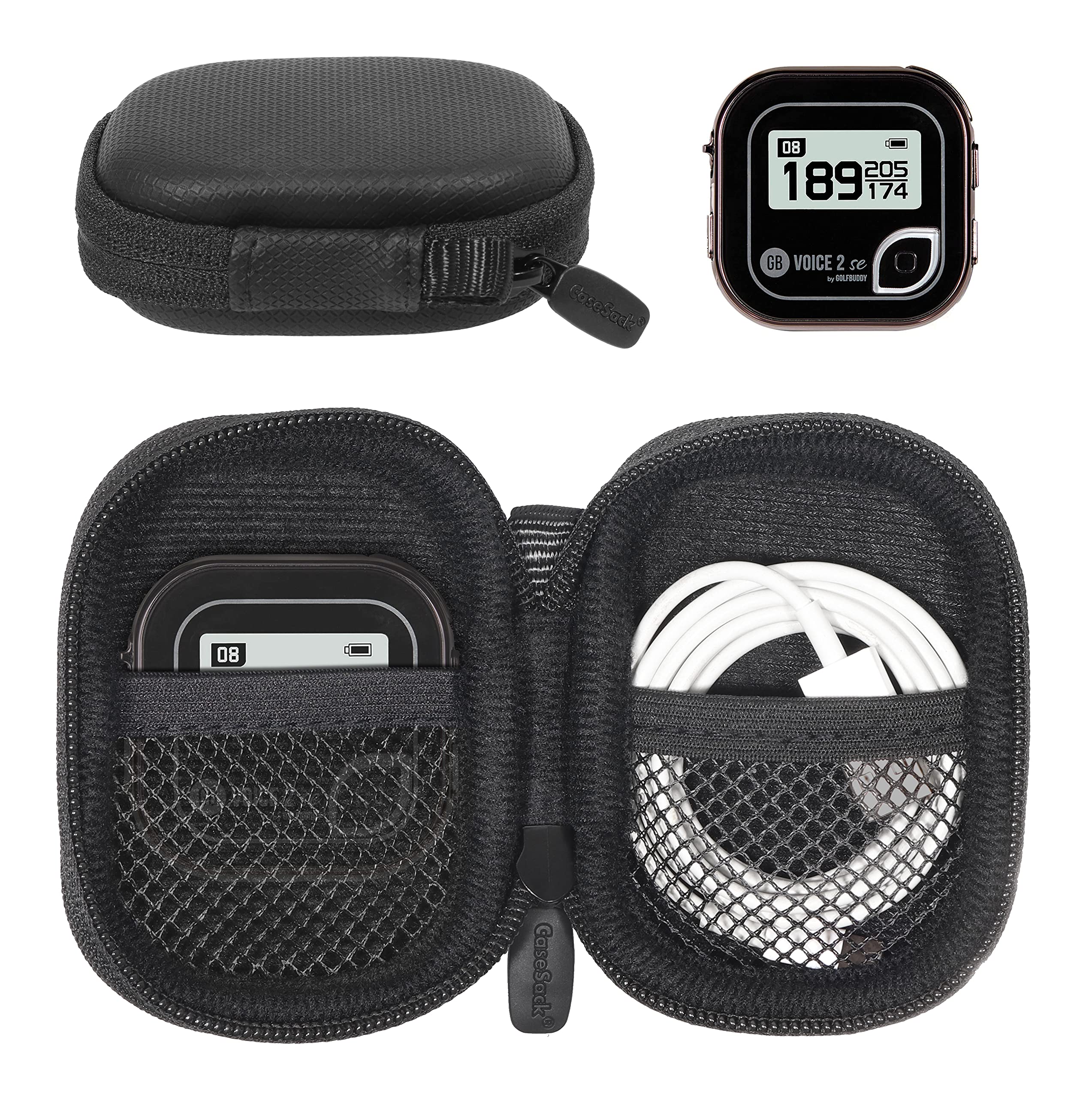 CaseSack Golf Course GPS Case Compatible with GOLFBUDDY Voice 2S+ Talking GPS Rangefinder, Voice, Voice 2, Bushnell NeoGhost, Ga