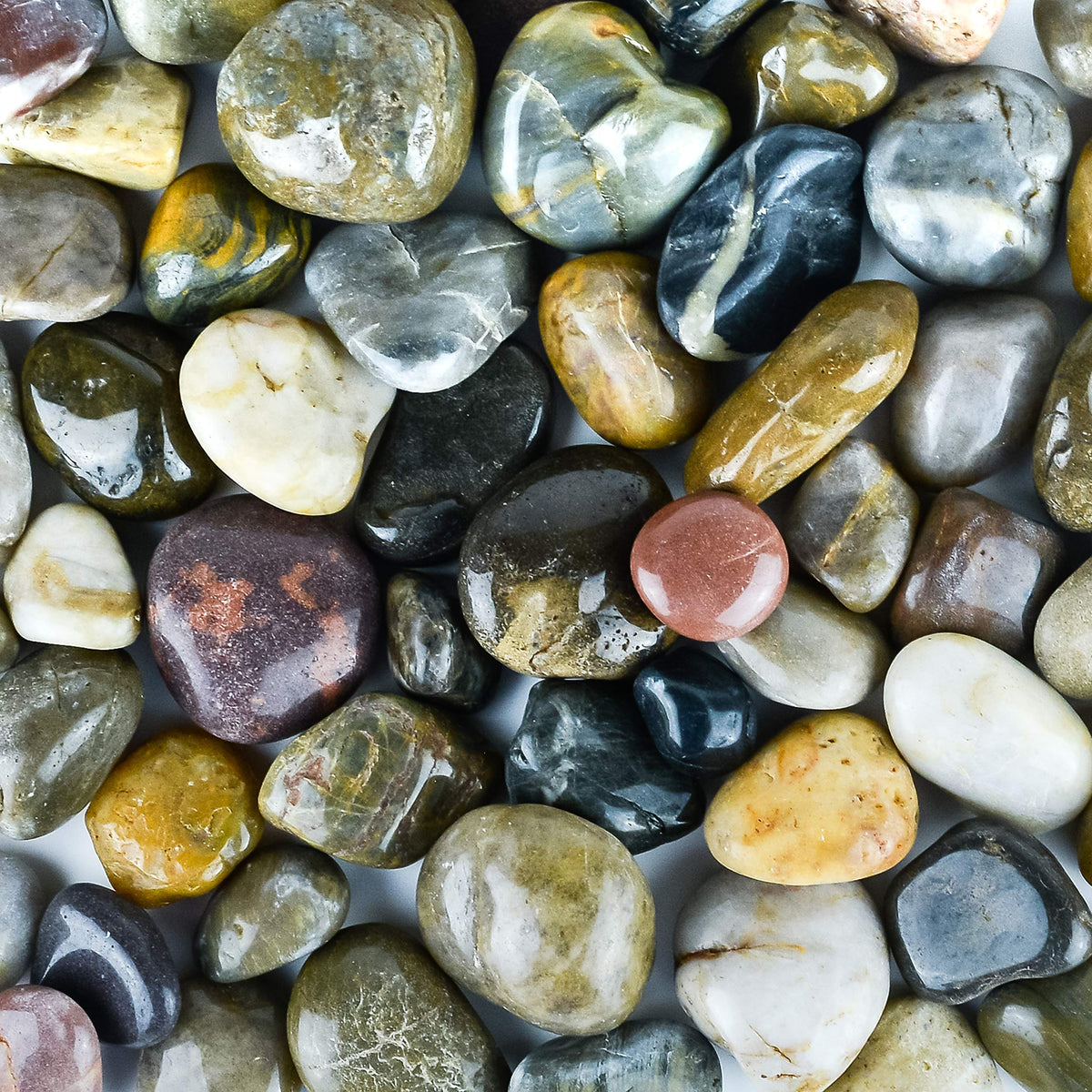 Galashield Pebbles For Plants, River Rocks, Decorative Stones For Vases, Garden Rocks Outdoor Landscaping, Polished Aquarium Gra