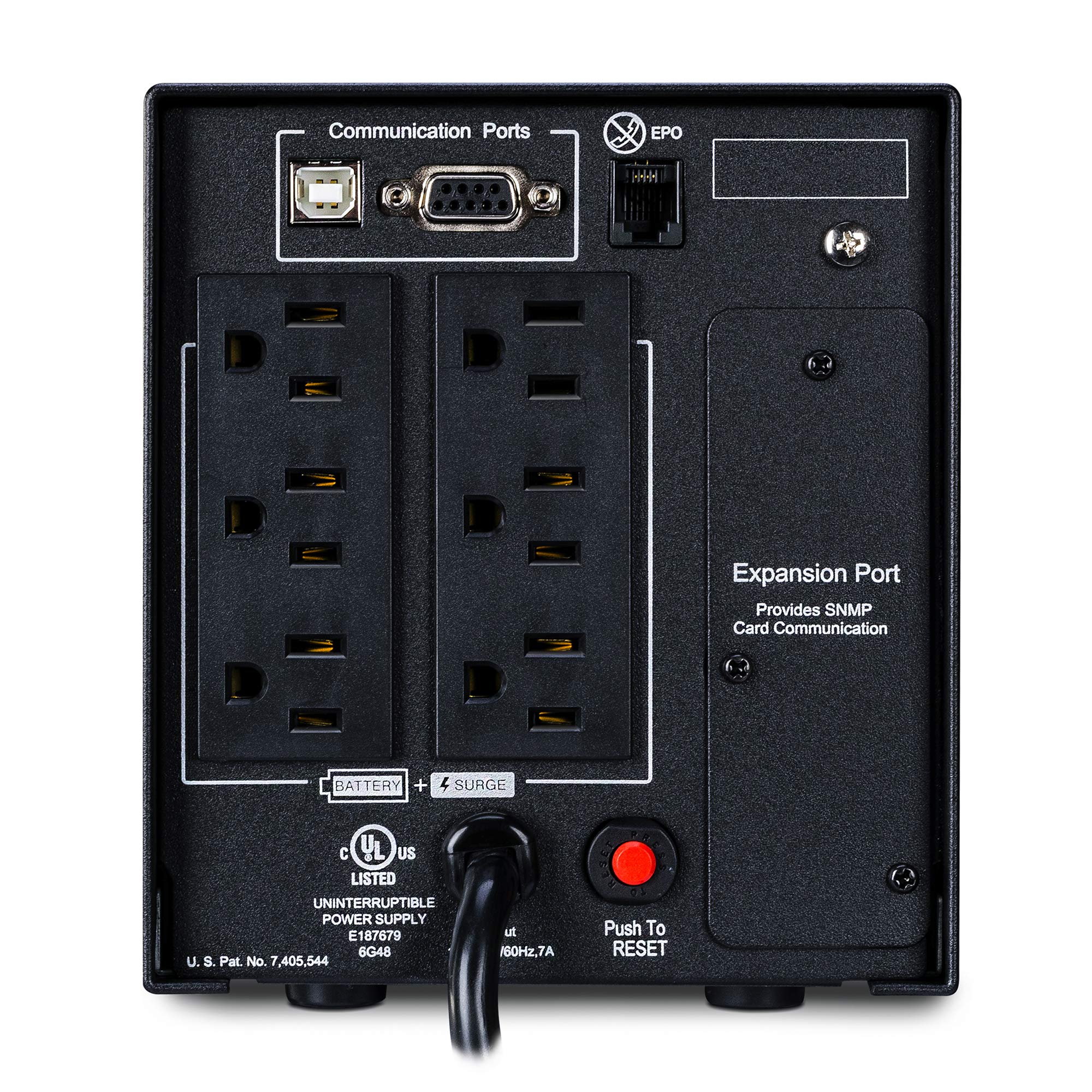 Cyberpower Pr750Lcd Smart App Sinewave Ups System, 750Va/525W, 6 Outlets, Avr, Mini Tower