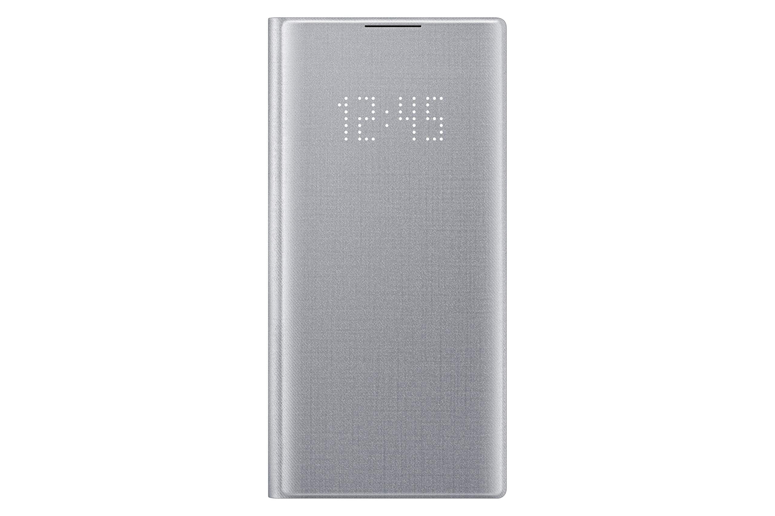 SAMSUNG Galaxy Note10 Case, LED Wallet Cover - Silver (US Version with Warranty)