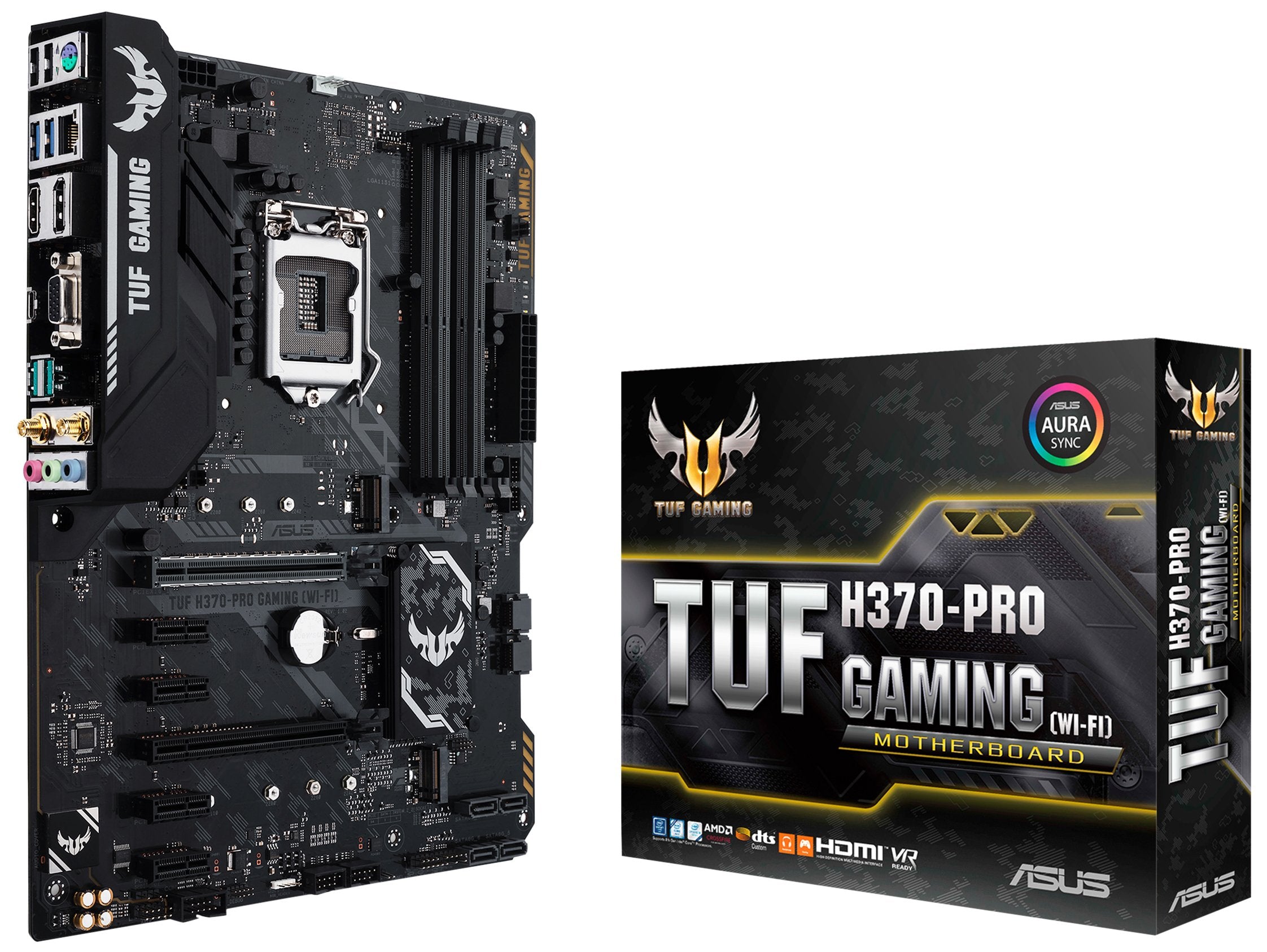 ASUS MB TUF H370PRO GAMING WiFi H370 USB 3.1 Gen 2 WiFi RGB Header Retail