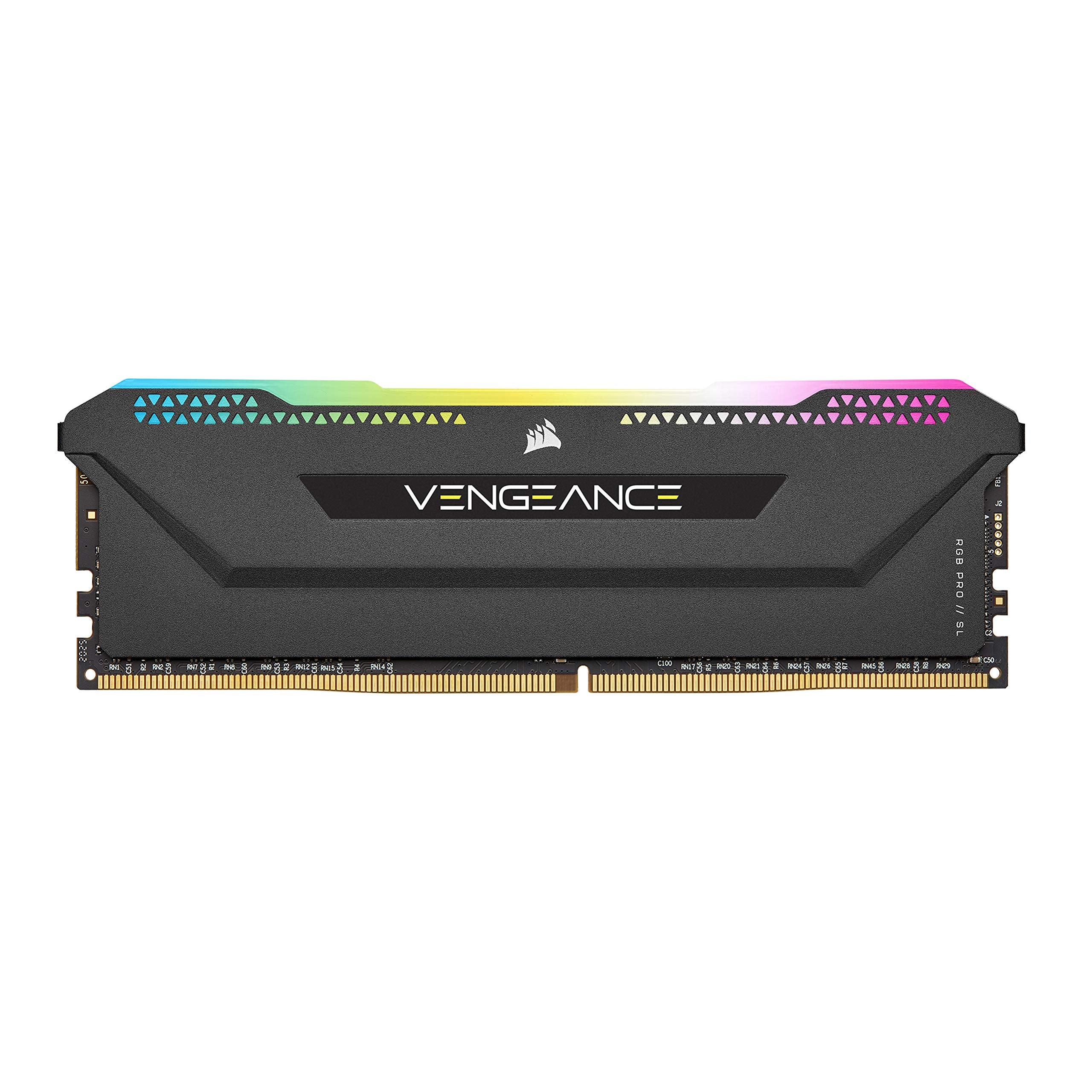Corsair Vengeance RGB PRO SL 16GB (2x8GB) DDR4 4000MHz C18 Optimized for AMD Ryzen Desktop Memory (10 Ultra-Bright RGB LEDs, Cus