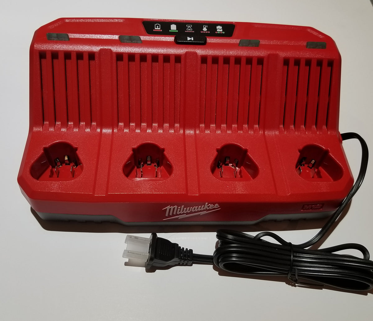 Milwaukee 48 59 1204 M12 Four Bay Sequential Charger