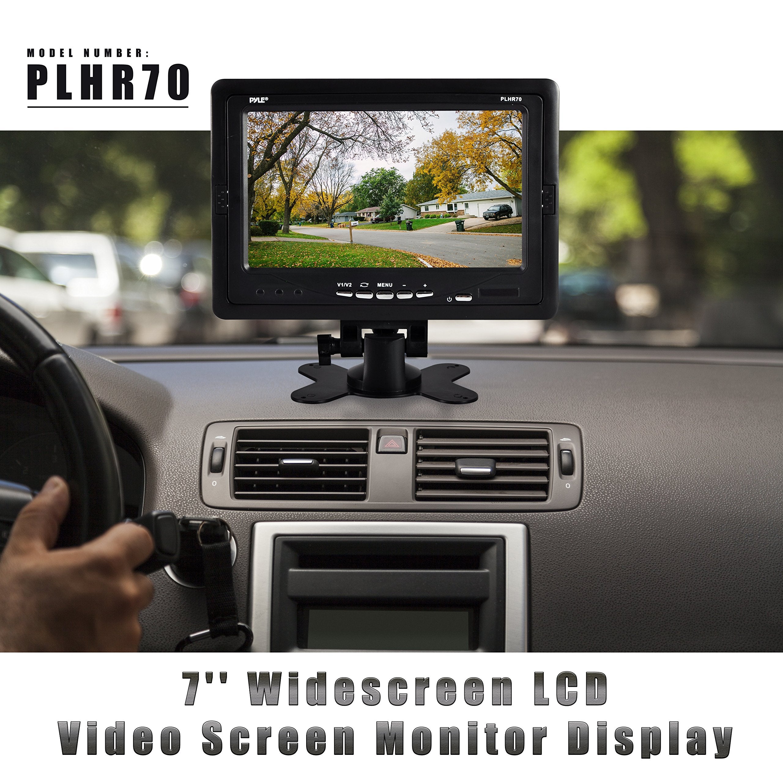 Pyle Premium 7    Inches Rearview Car Lcd Monitor By   Parking Monitor Assistant With Wireless Remote Control   Full Color Wide