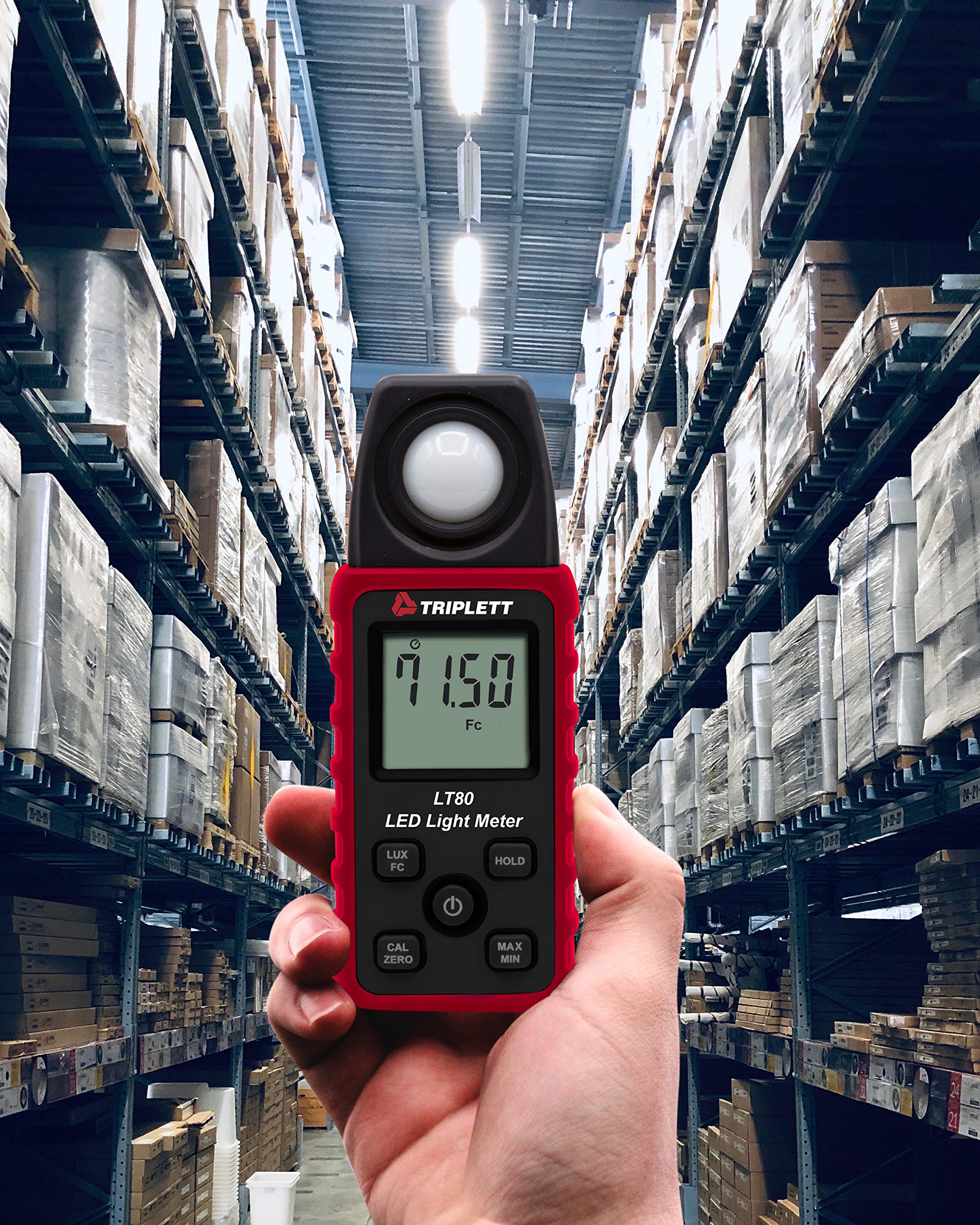 Triplett Lt80 Led Illuminance/Light Meter Up To 400,000 Lux / 40,000 Fc