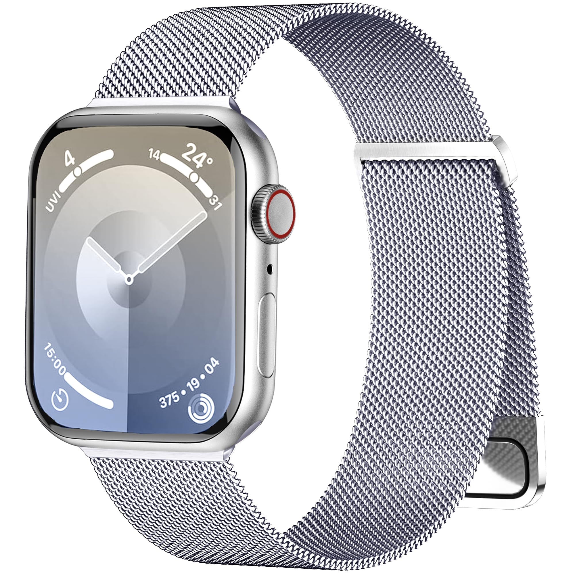 Rabini Metal Bands Compatible With Apple Watch Band 38Mm 40Mm 41Mm 42Mm 44Mm 45Mm 46Mm 49Mm Women Men, Stainless Steel Mesh Loop