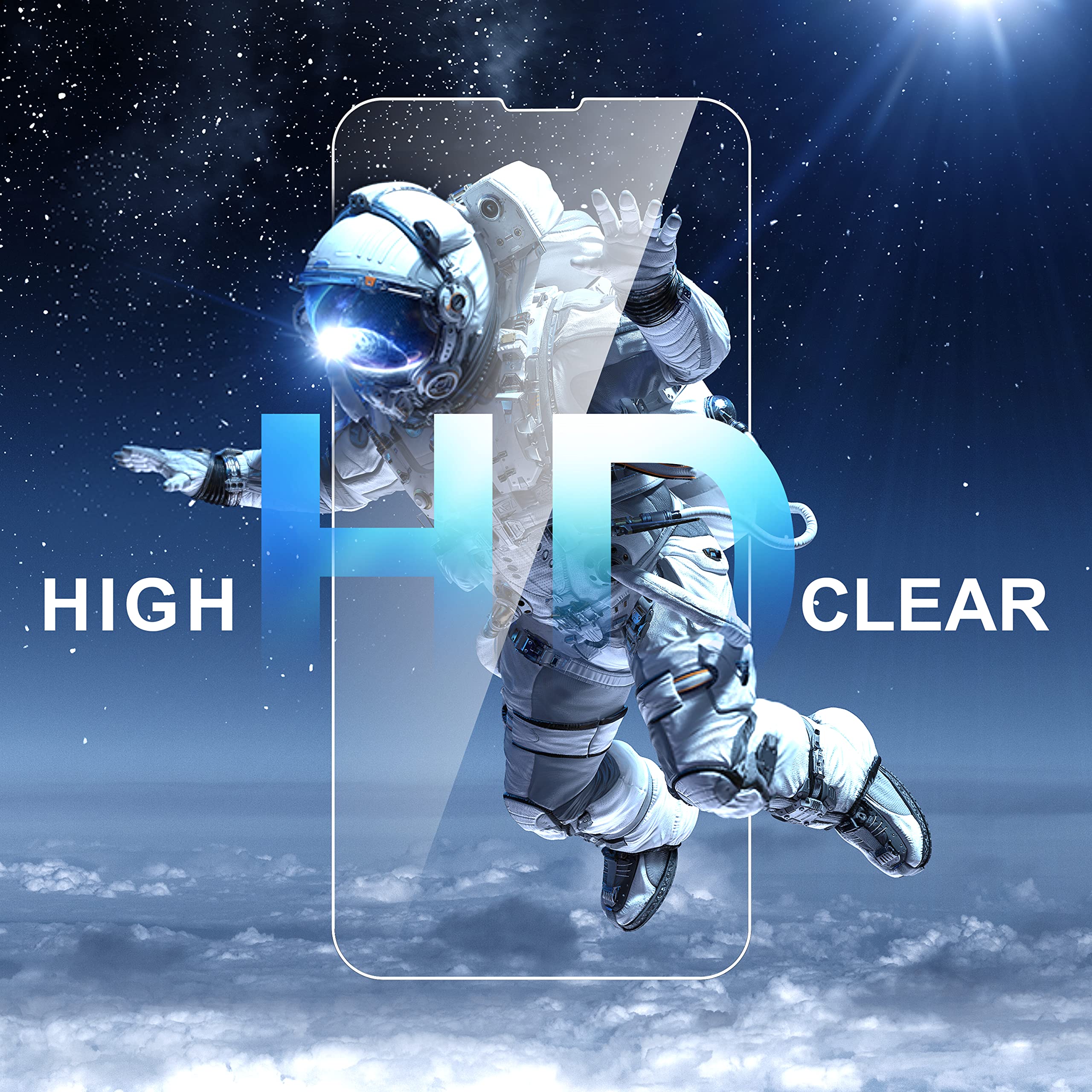 Impactstrong Shatterproof Tempered Glass Screen Protector For Iphone 14 Pro Max [Easy Installation Frame] [Bubble Free] [9H Hard