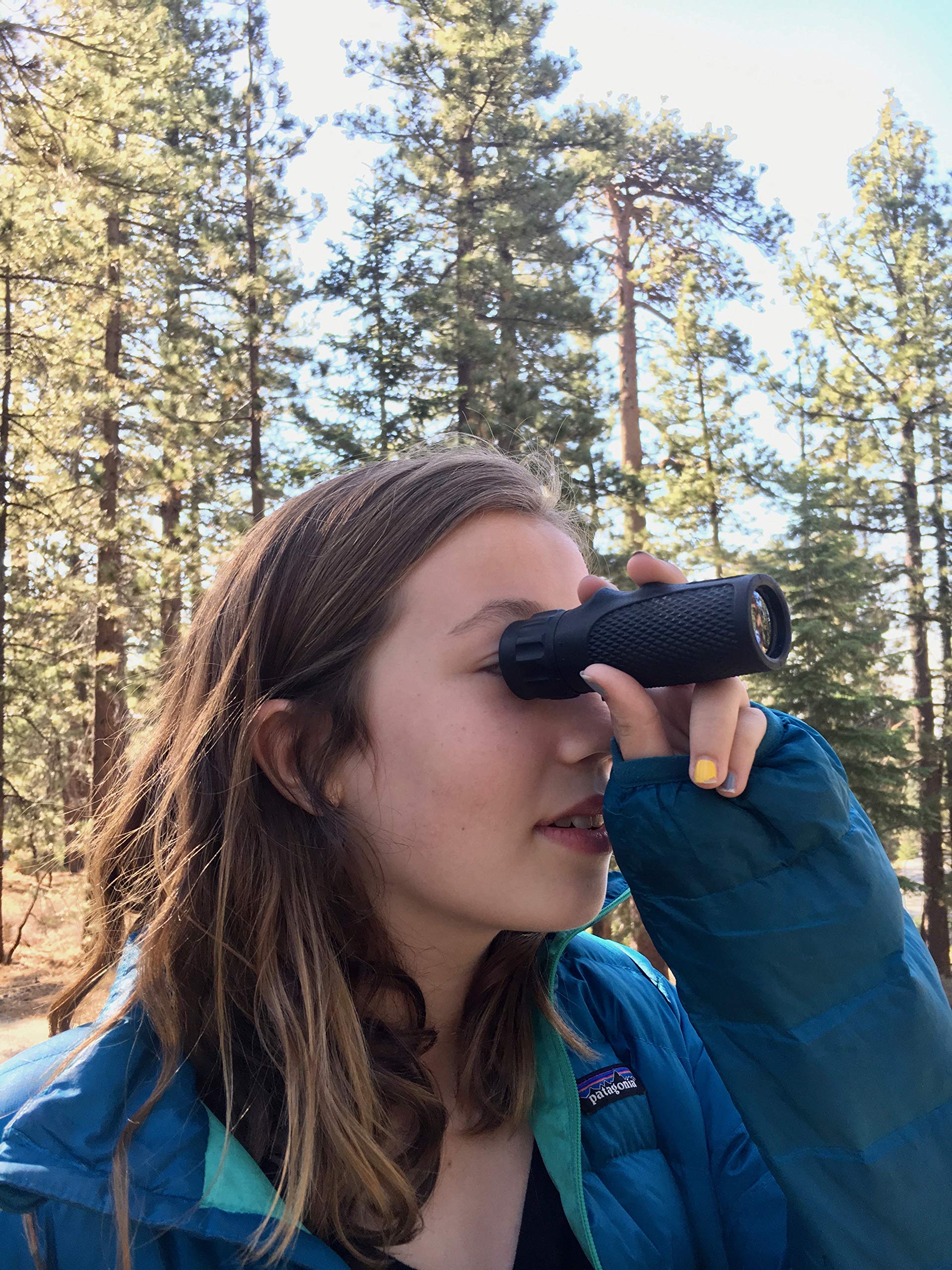 Roxant Viper Monocular Telescope   10X25 High Definition Weatherproof Pocket Telescope With Hand Grip & Bak4 Prism   With Compac