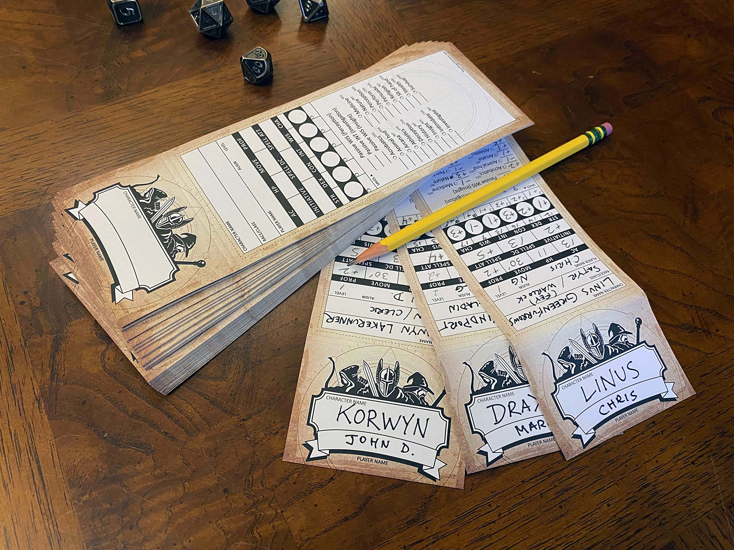 Character Trackers   Initiative Trackers And Dm Reference Cards For 5Th Edition