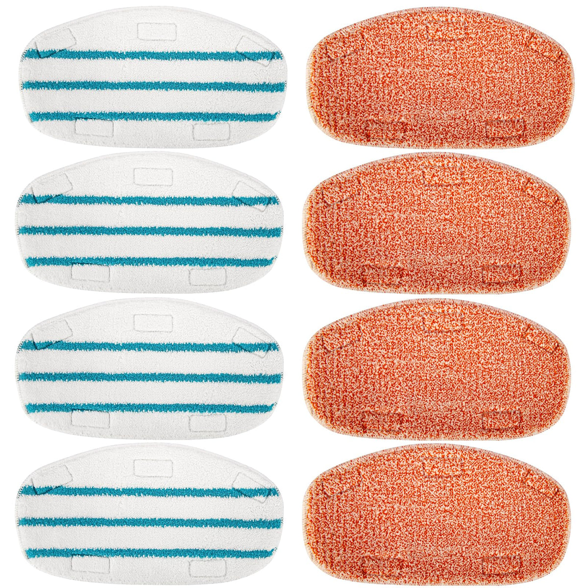 Mxzone 8 Pack Steam Mop Replacement Pads Compatible With Pursteam Steam Mop Cleaner 10 In 1, 4 Upgraded Ultra Cleaning Pads And